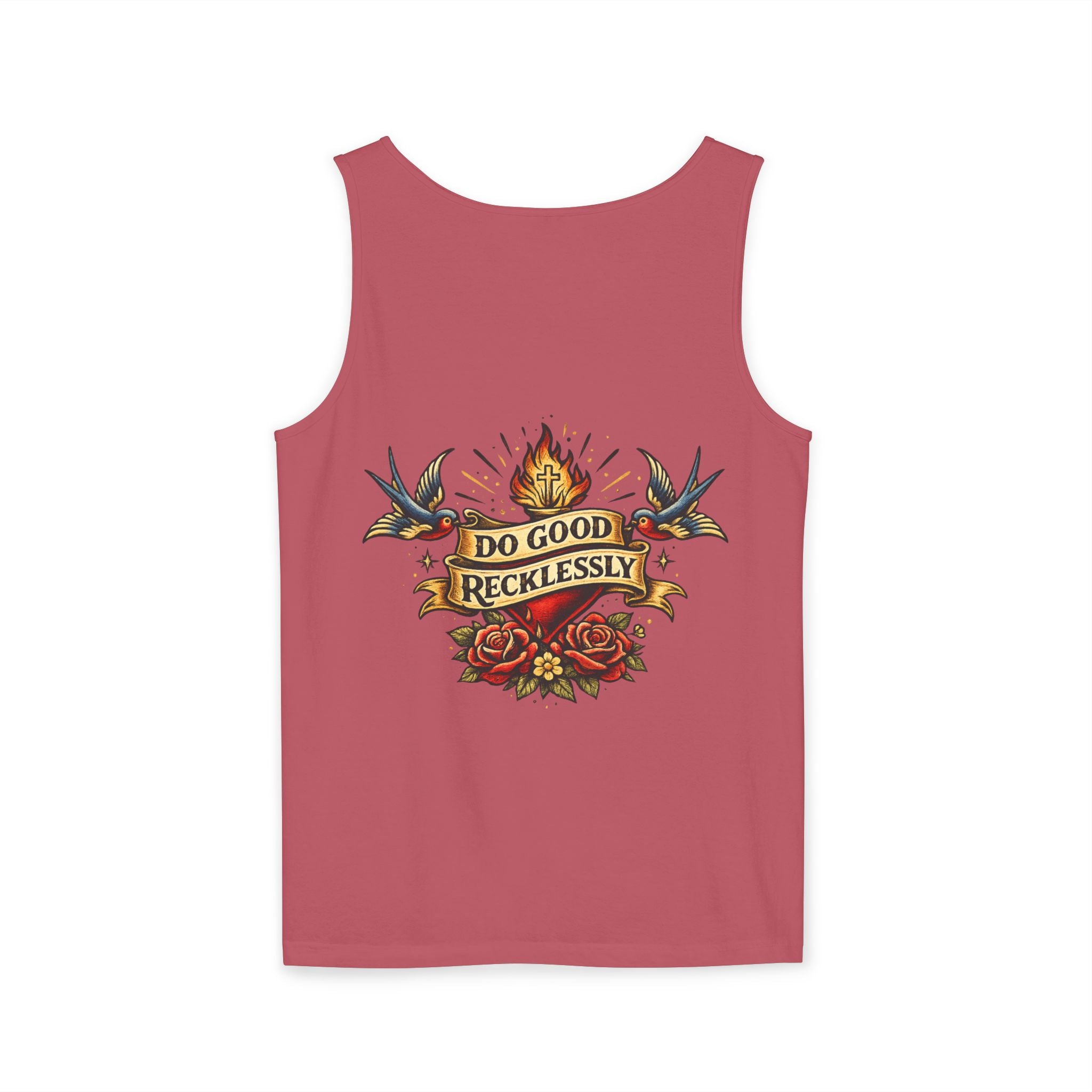 Do Good Recklessly Back Print Tank Top