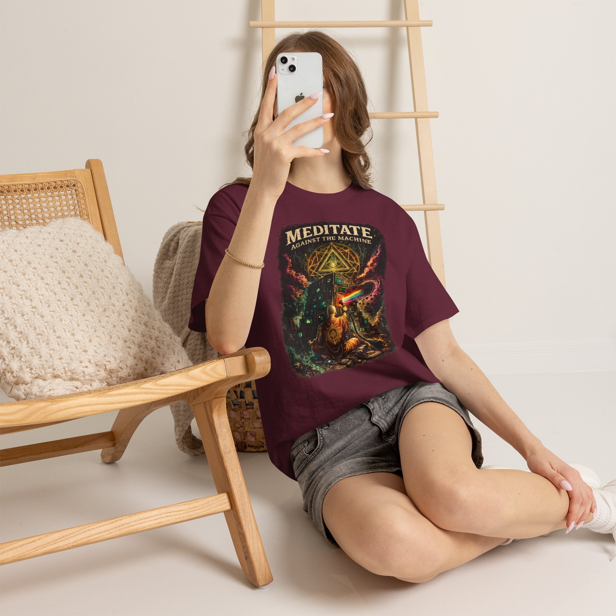 Meditate Against the Machine Tee