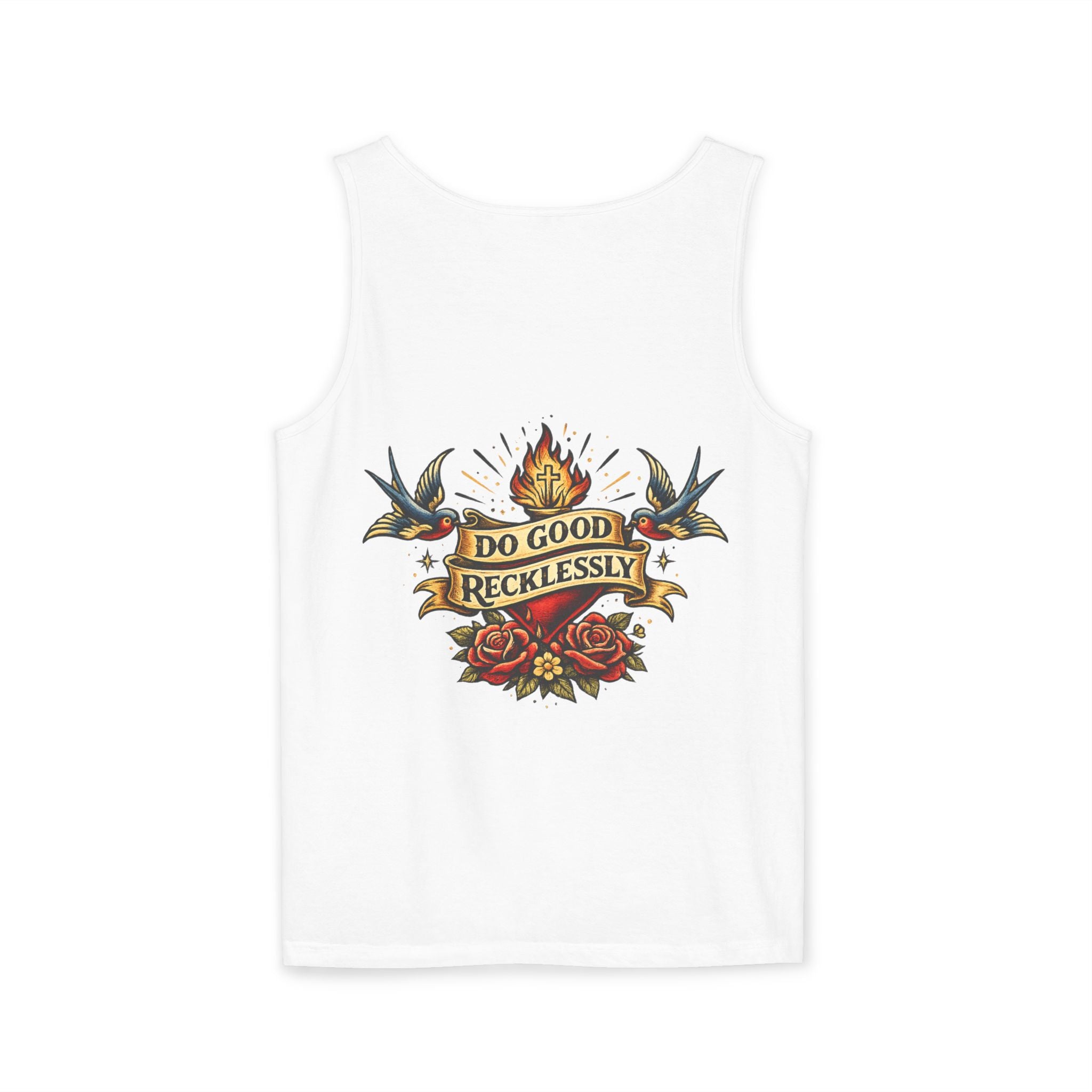 Do Good Recklessly Back Print Tank Top
