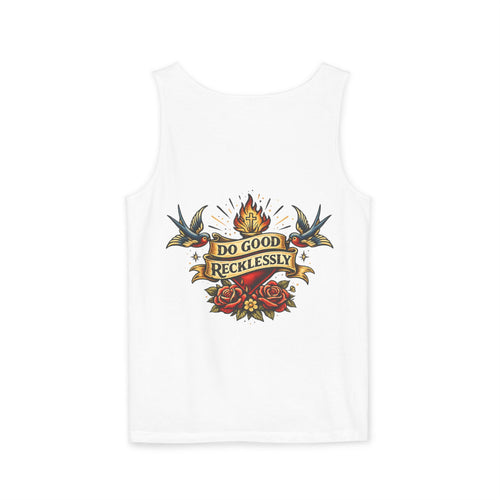 Do Good Recklessly Back Print Tank Top