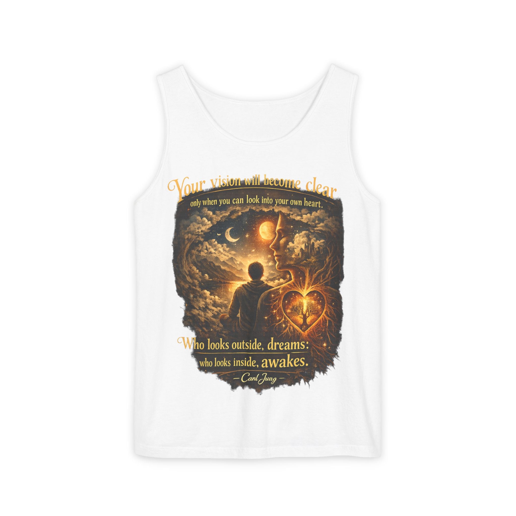 Carl Jung Spiritual Awareness Tank Top — Jungian Psychology Quote Tee