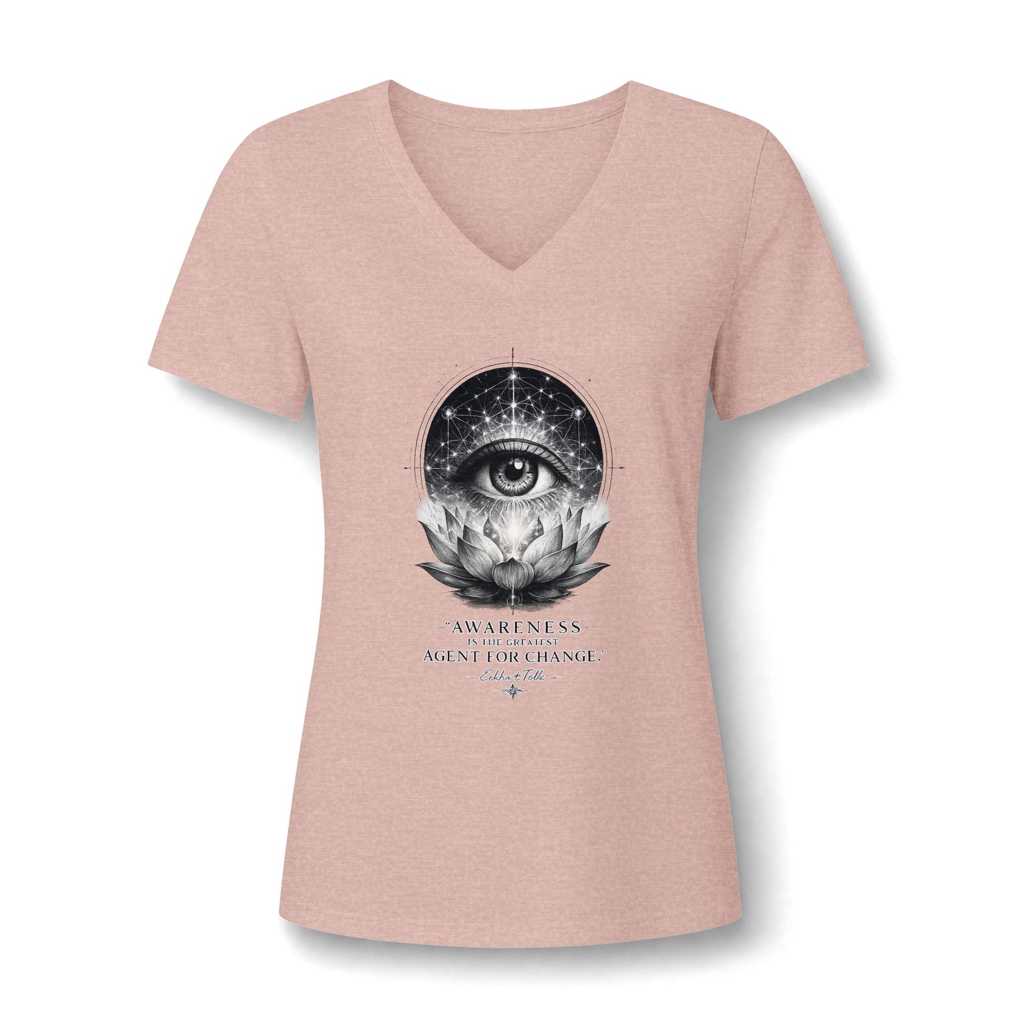 Awareness Is the Greatest Agent for Change Women's V-Neck T-Shirt