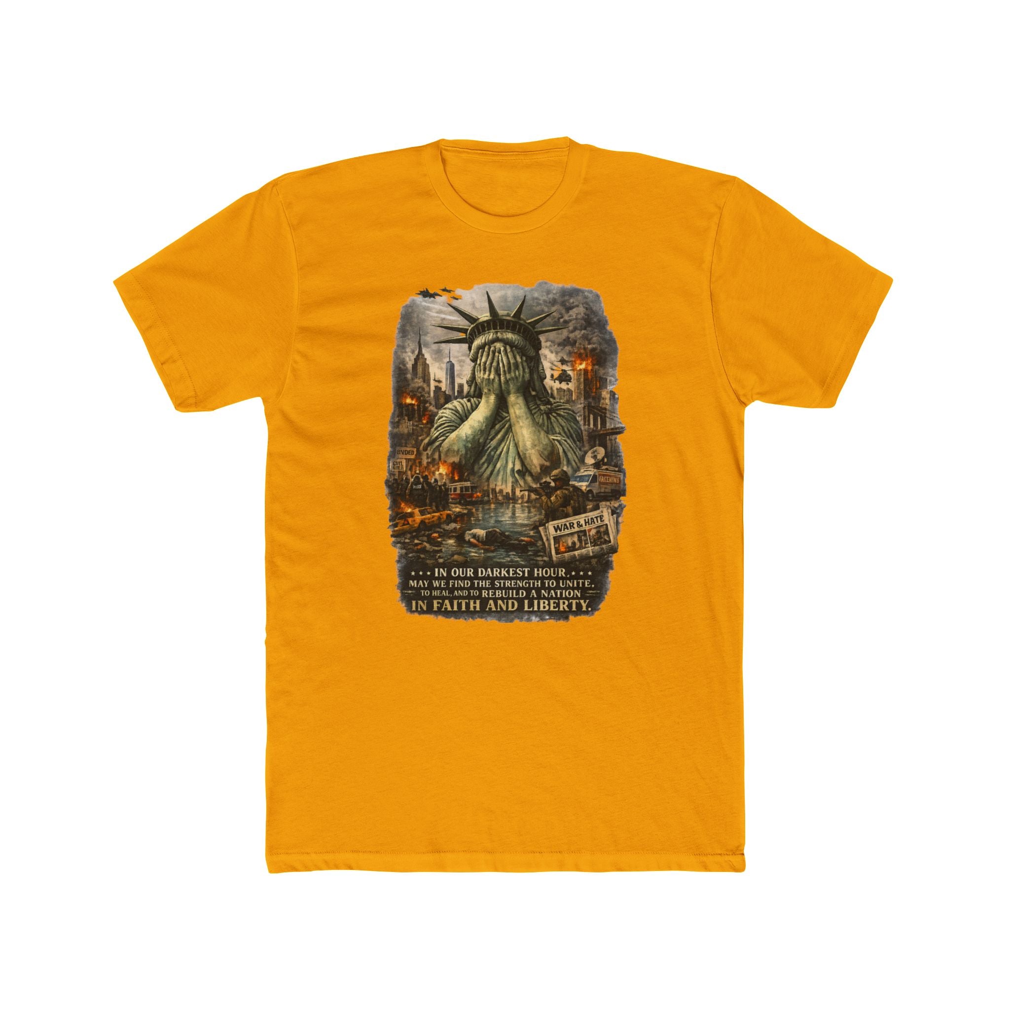 Statue of Liber-tee Cotton Crew Tee