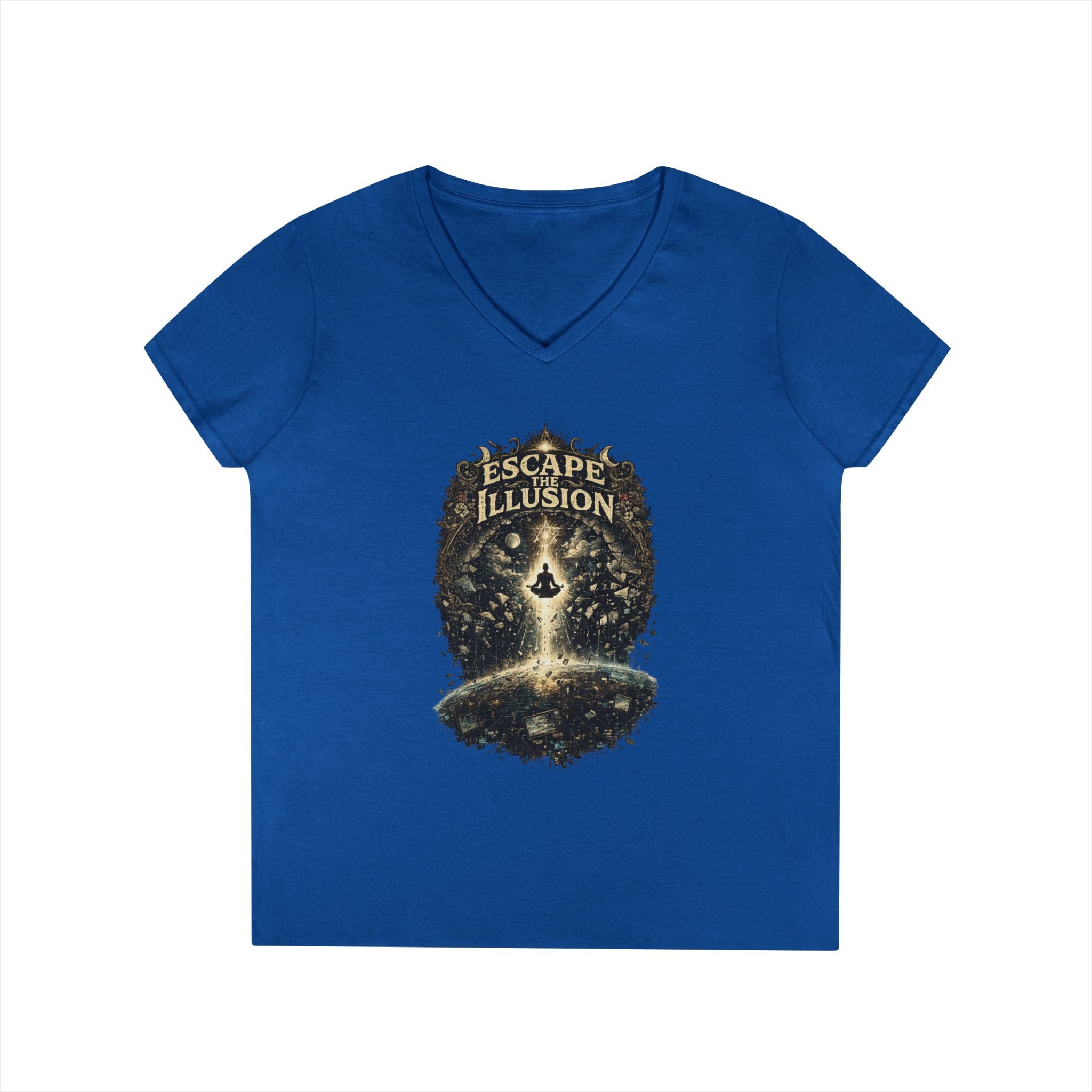 Escape the Illusion Women's V-Neck T-Shirt