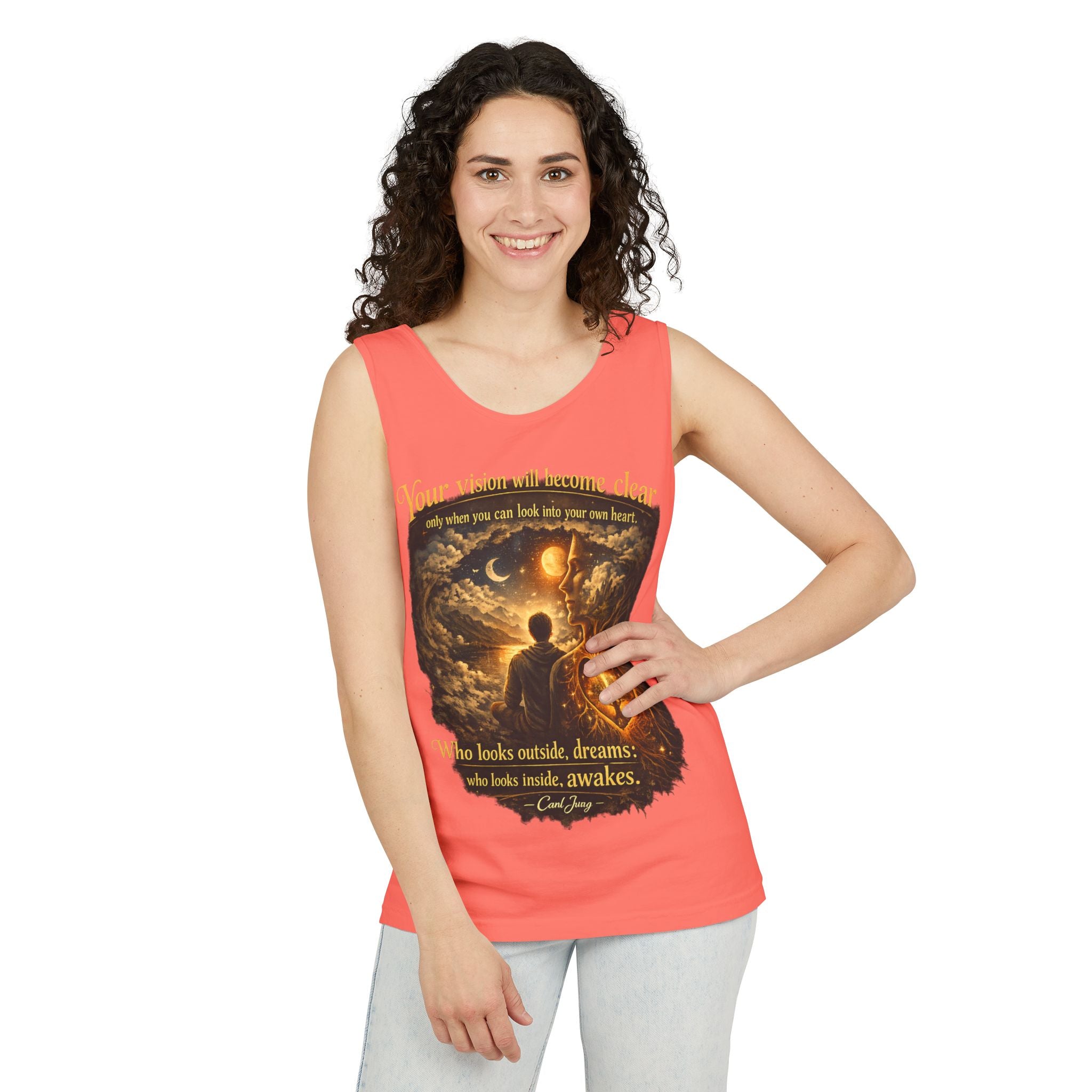 Carl Jung Spiritual Awareness Tank Top — Jungian Psychology Quote Tee
