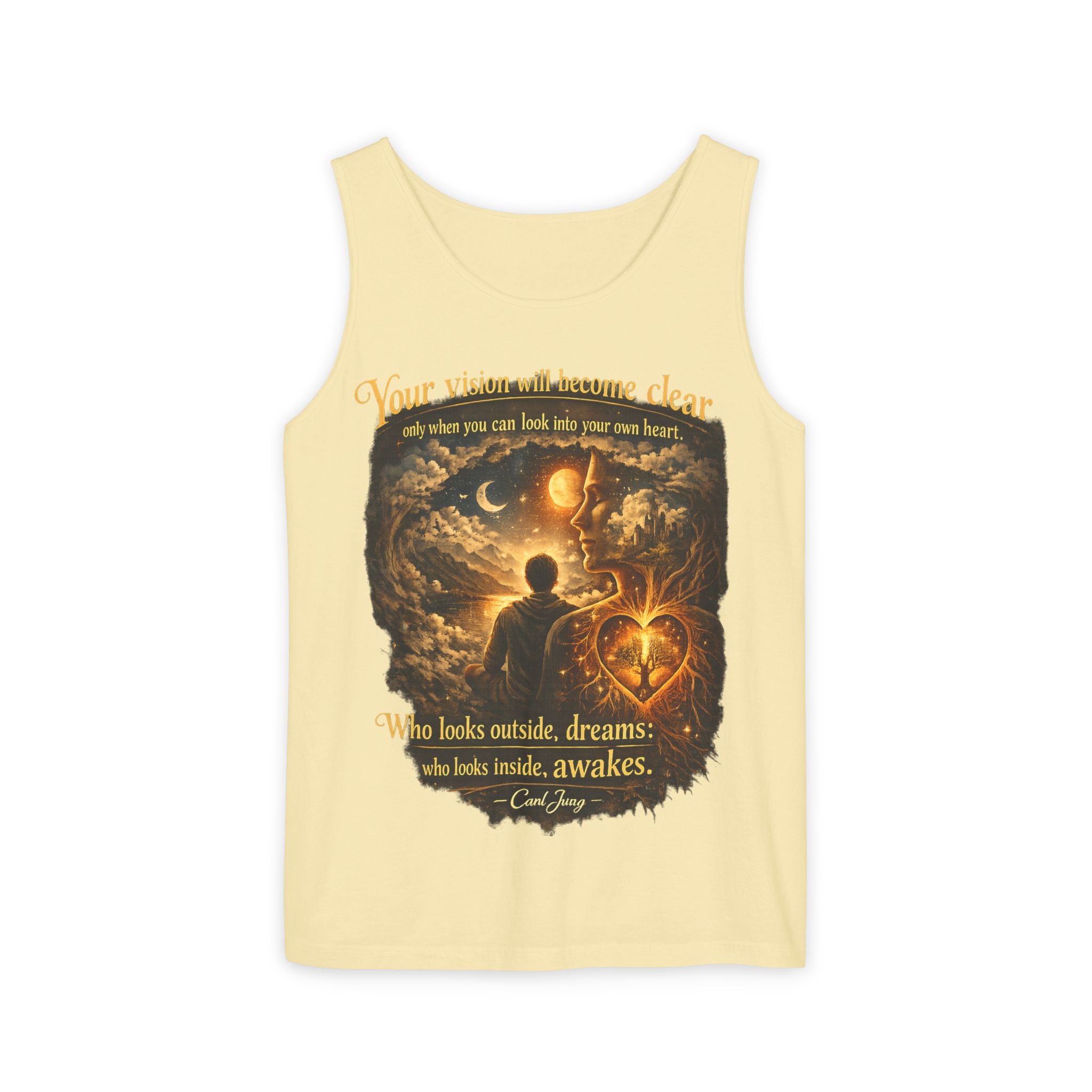 Carl Jung Spiritual Awareness Tank Top — Jungian Psychology Quote Tee