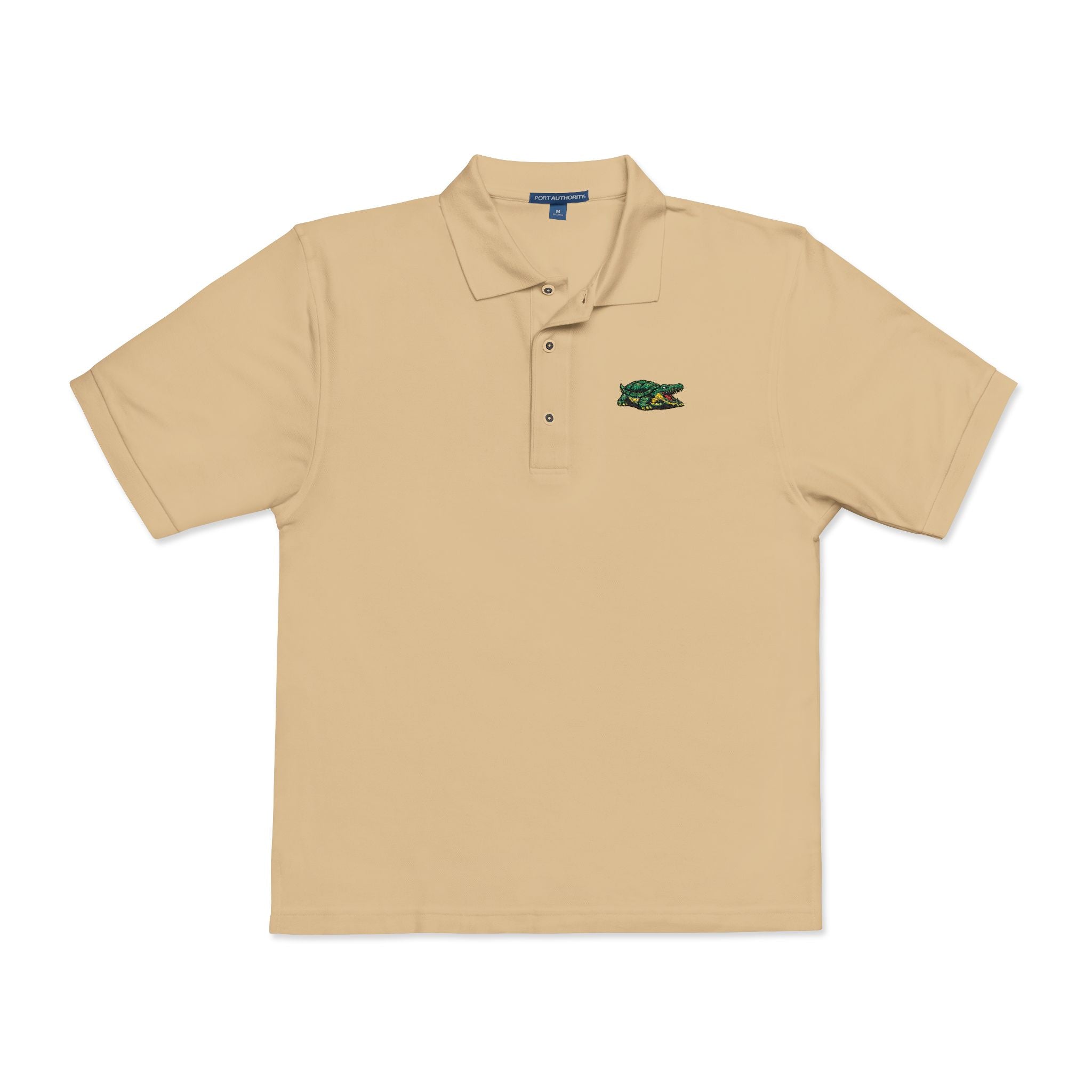Lacoste Parody Embroidered Polo Shirt — Funny Croc Twist
