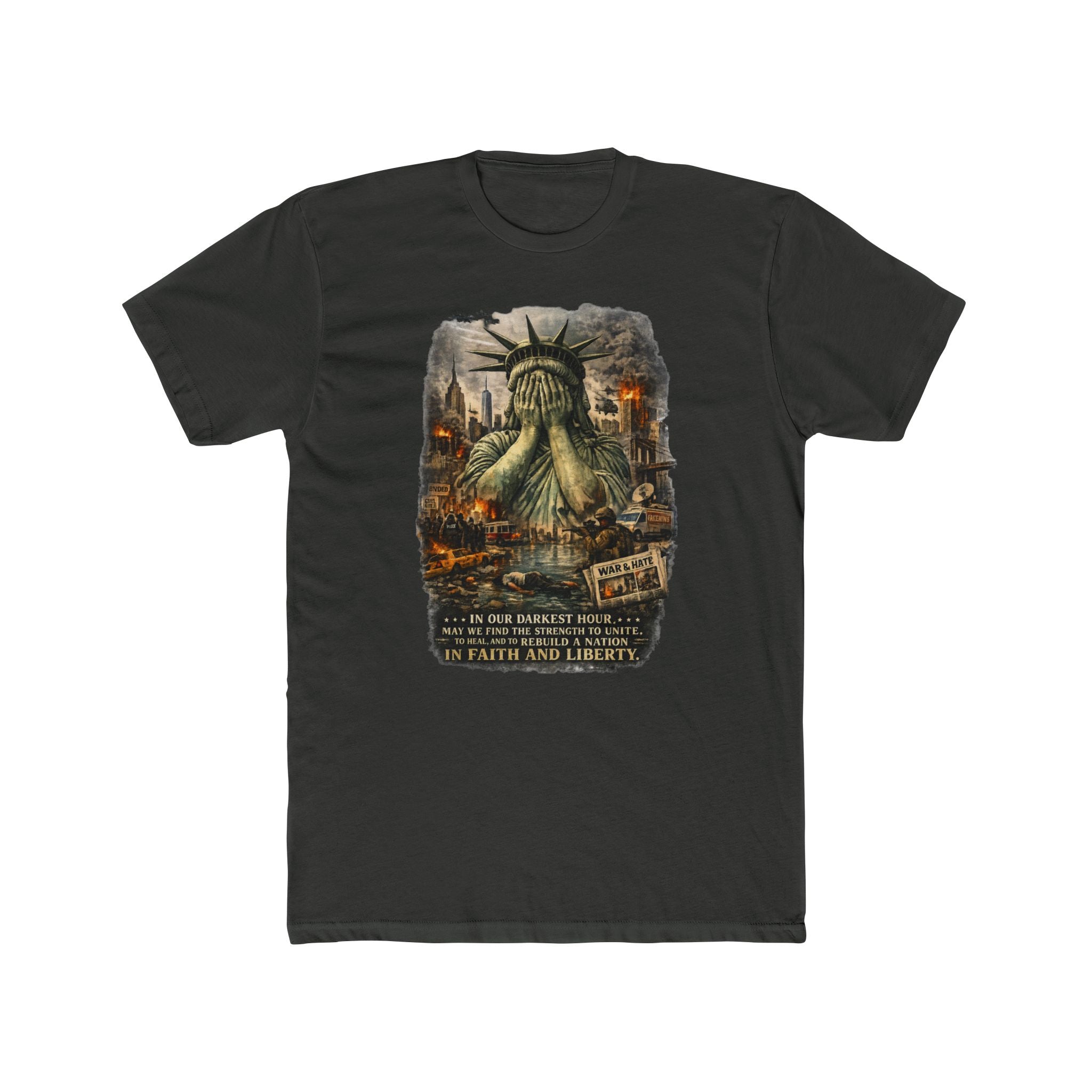 Statue of Liber-tee Cotton Crew Tee