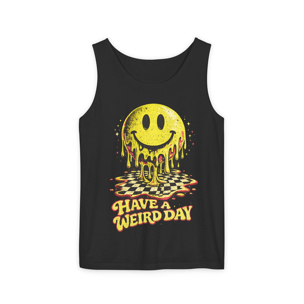 Have a Weird Day Melting Smiley Tank Top