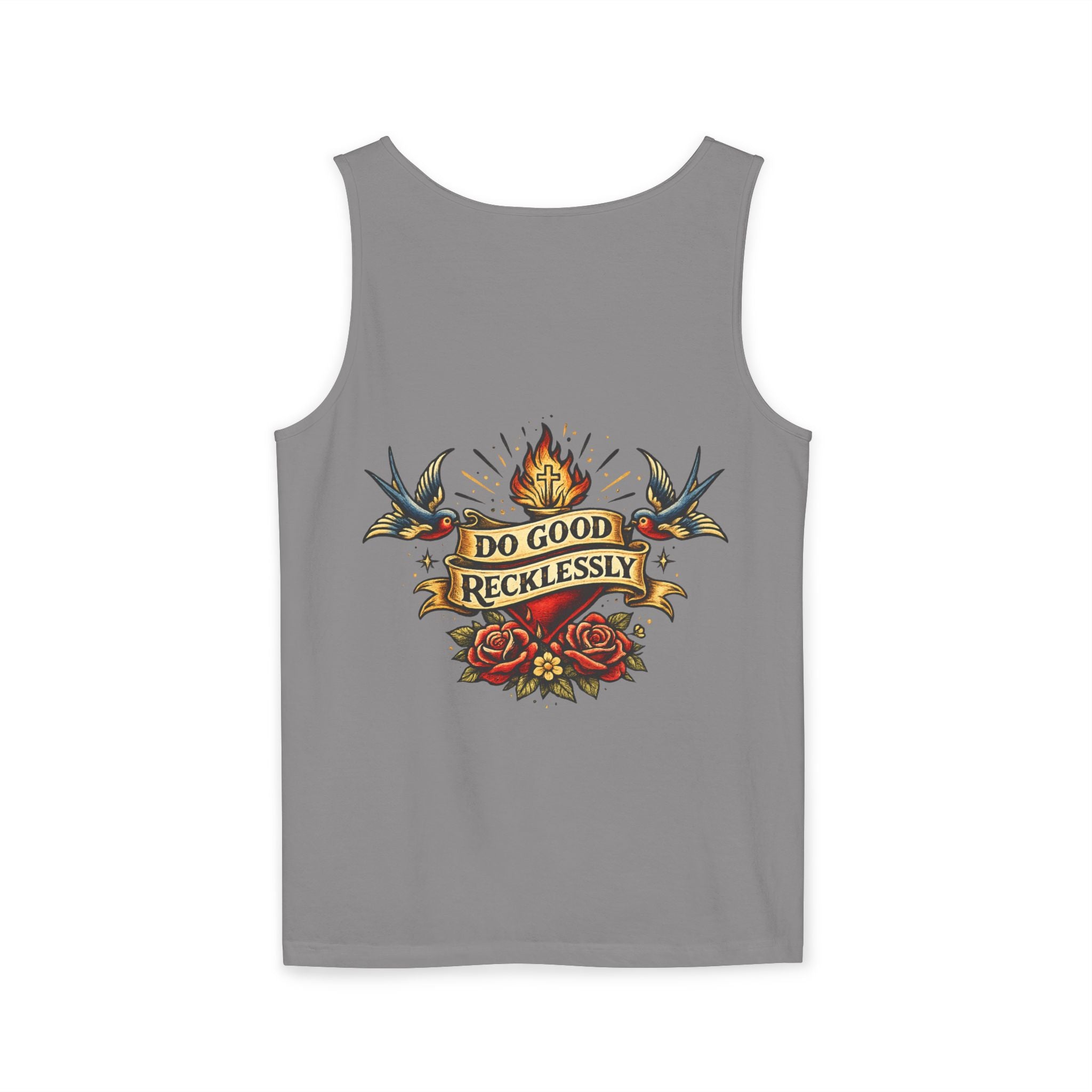 Do Good Recklessly Back Print Tank Top