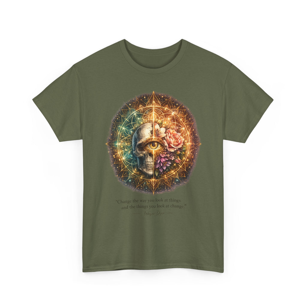Wayne Dyer Quote T-Shirt — "Change the Way You Look at Things"