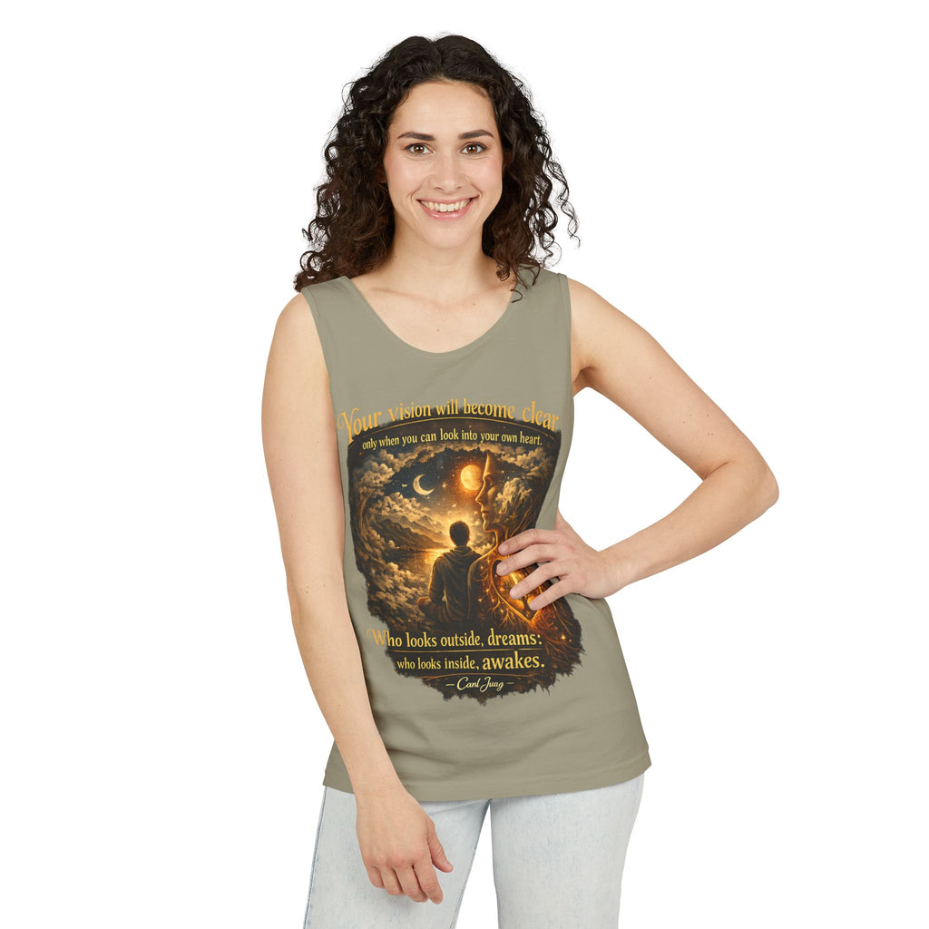 Carl Jung Spiritual Awareness Tank Top — Jungian Psychology Quote Tee