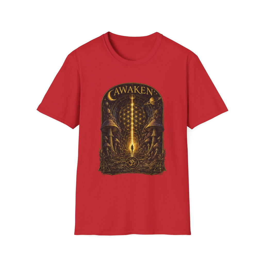 Awaken Sacred Geometry Mushroom Tee