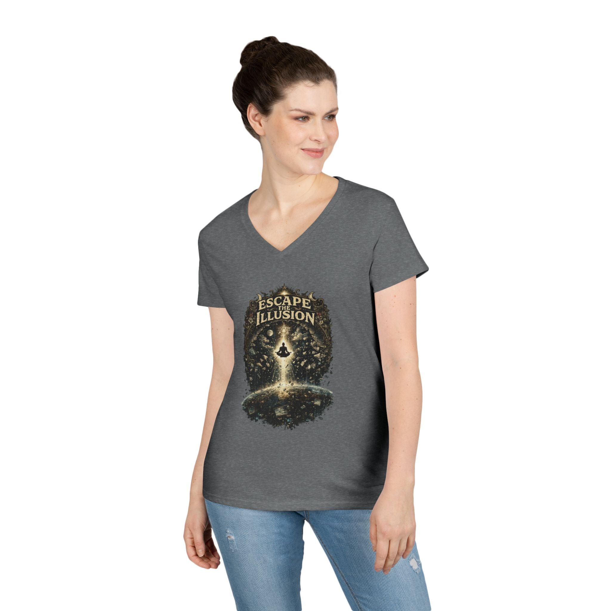 Escape the Illusion Women's V-Neck T-Shirt