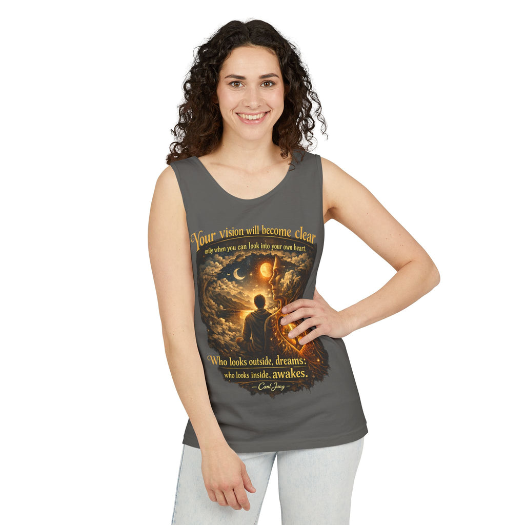 Carl Jung Spiritual Awareness Tank Top — Jungian Psychology Quote Tee