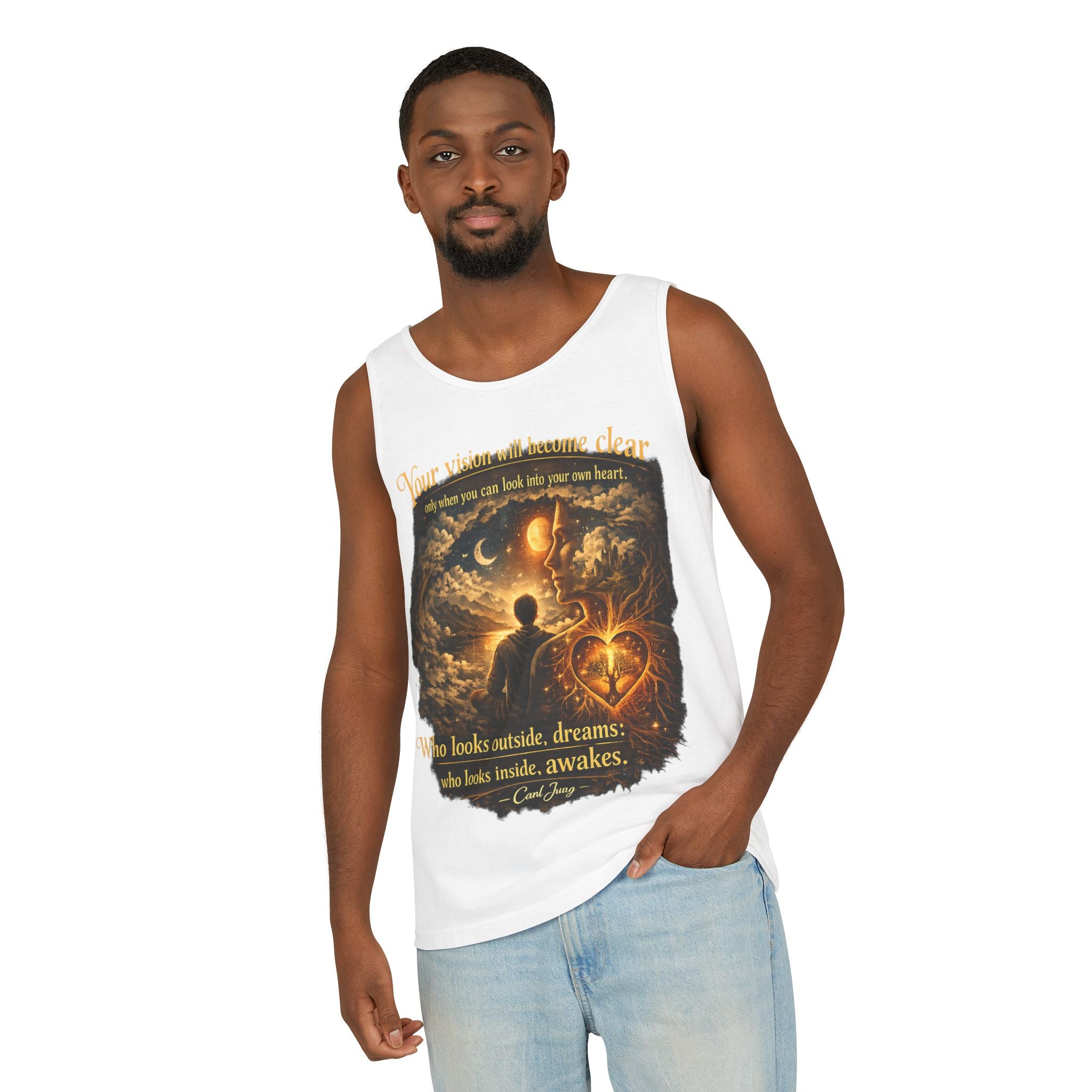 Carl Jung Spiritual Awareness Tank Top — Jungian Psychology Quote Tee
