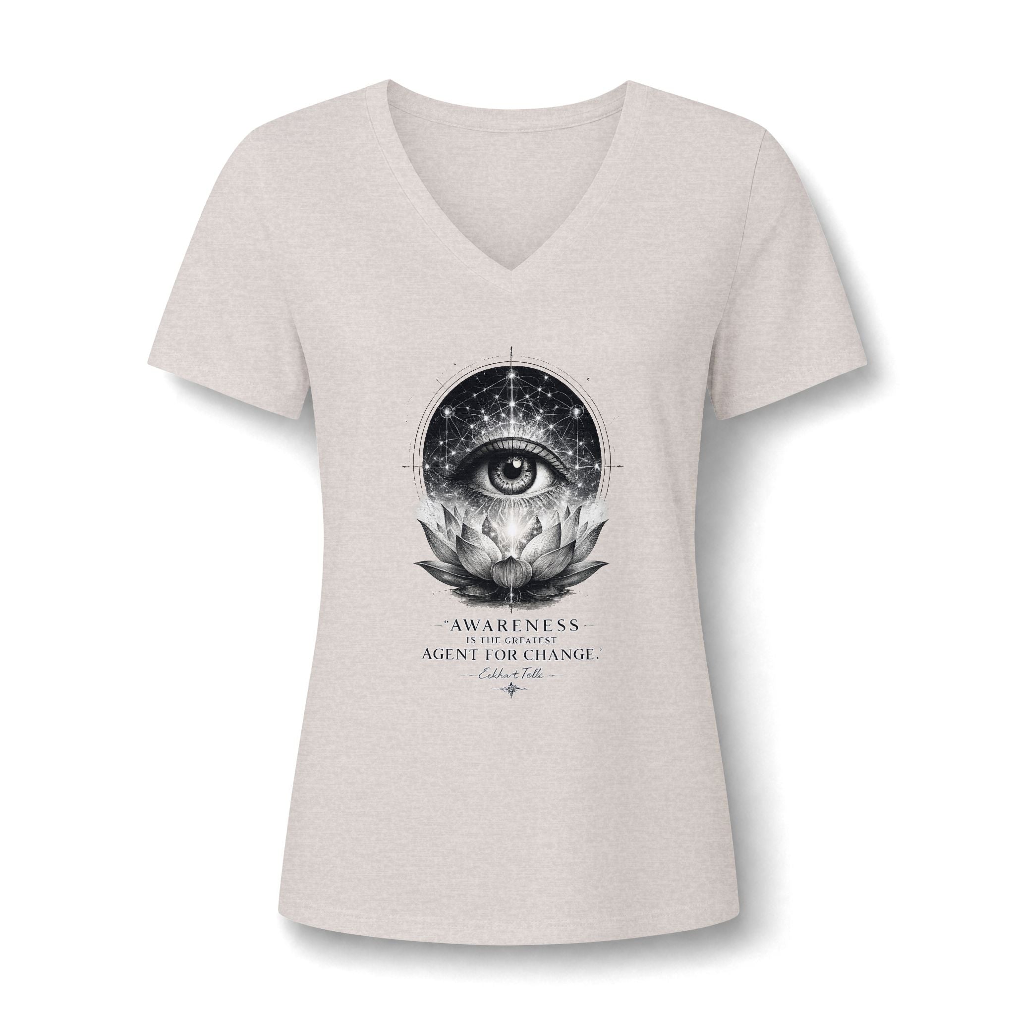 Awareness Is the Greatest Agent for Change Women's V-Neck T-Shirt