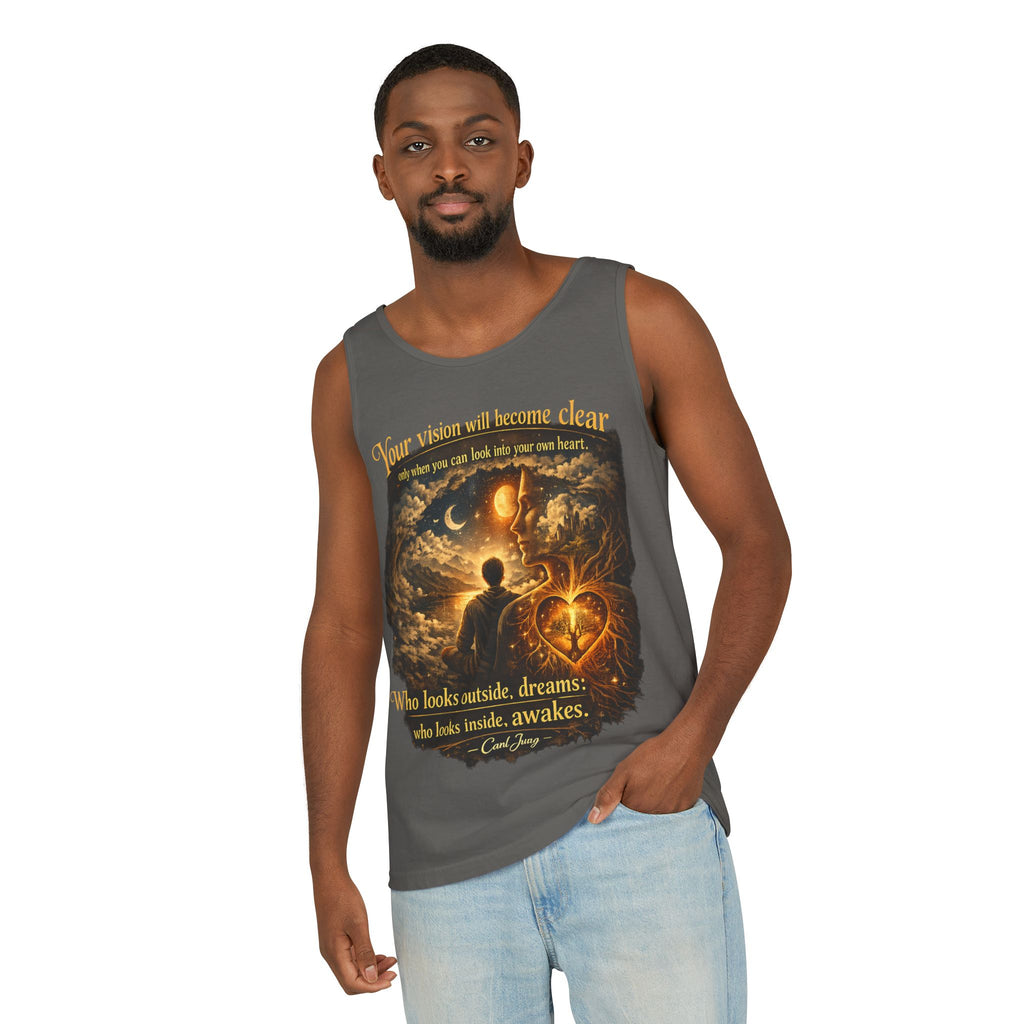 Carl Jung Spiritual Awareness Tank Top — Jungian Psychology Quote Tee