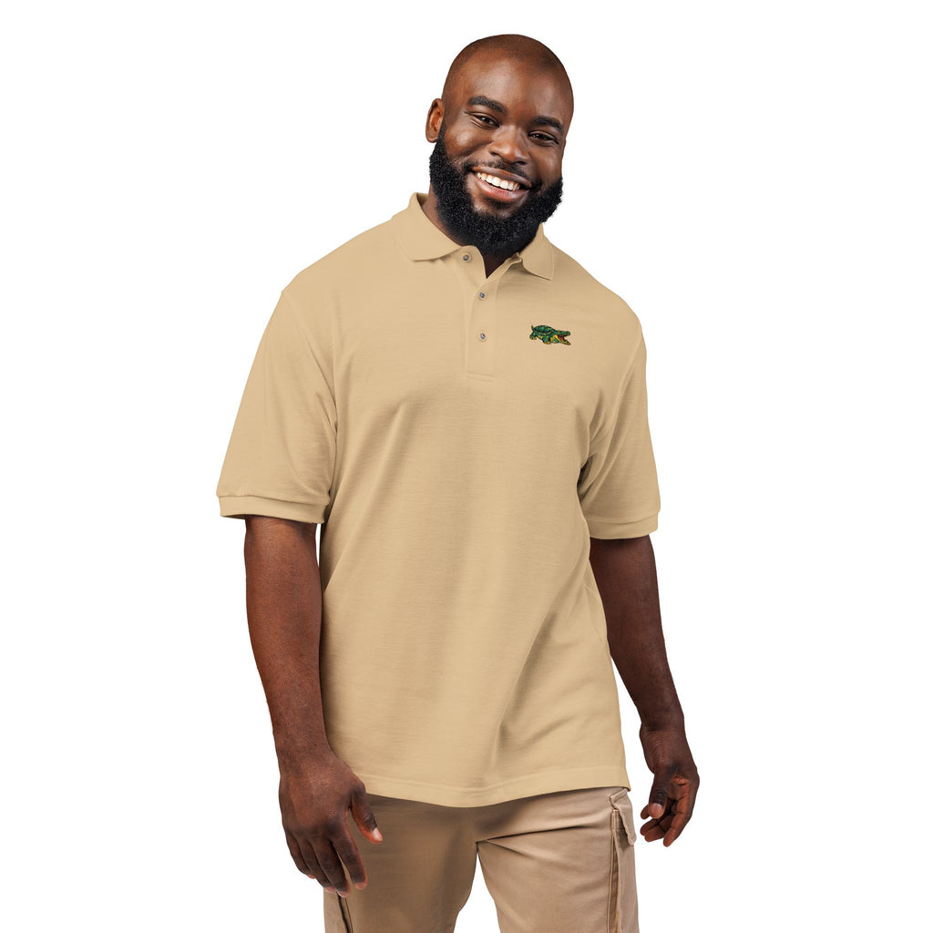 Croc Twist Embroidered Polo