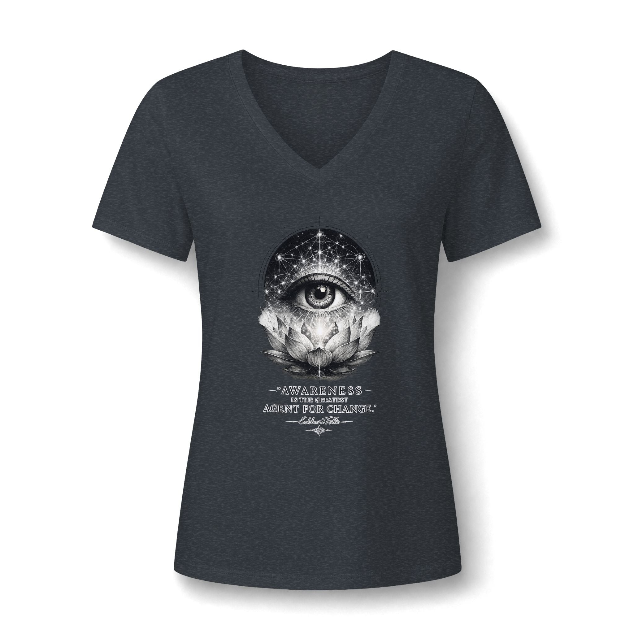 Awareness Is the Greatest Agent for Change Women's V-Neck T-Shirt