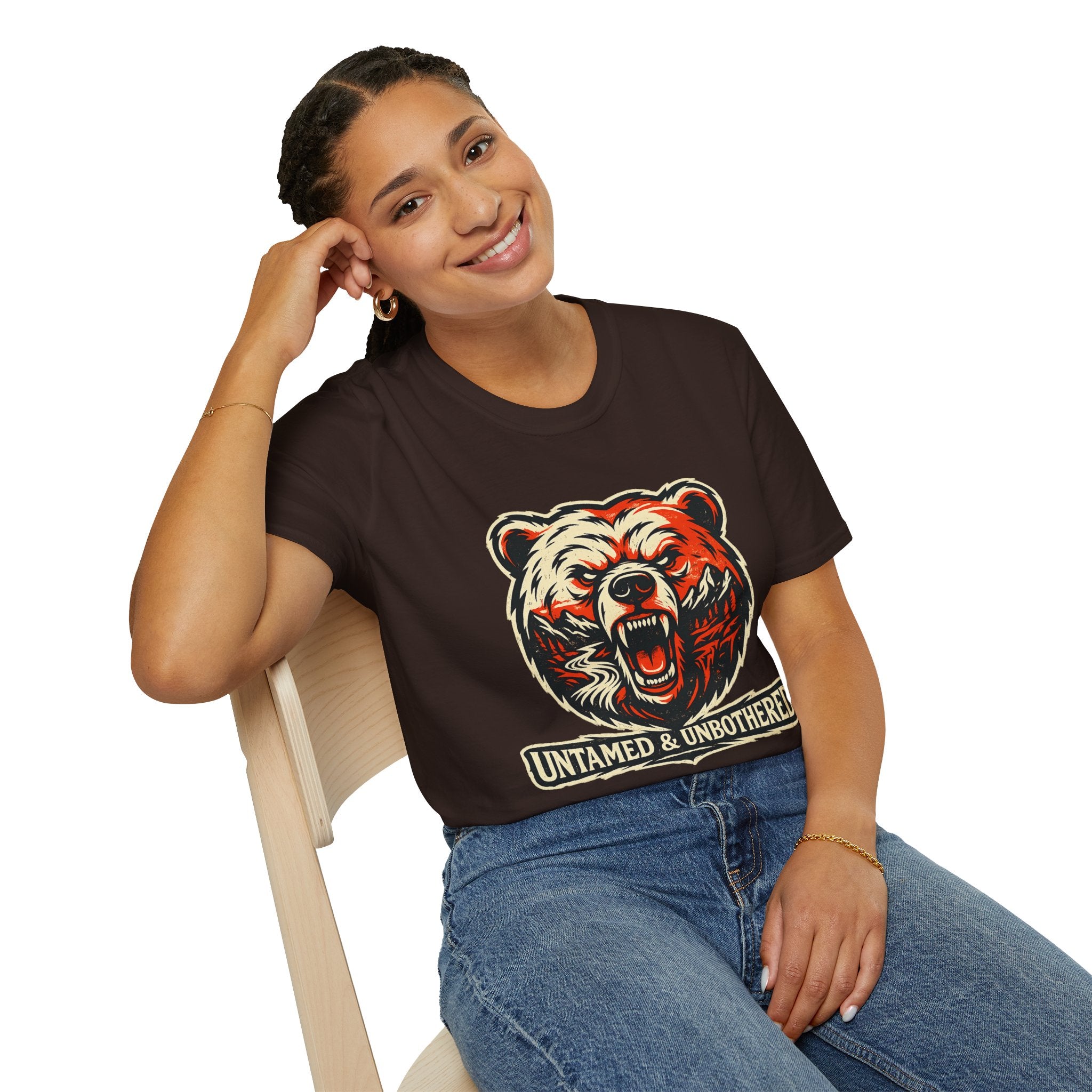 Untamed & Unbothered Bear Graphic Tee