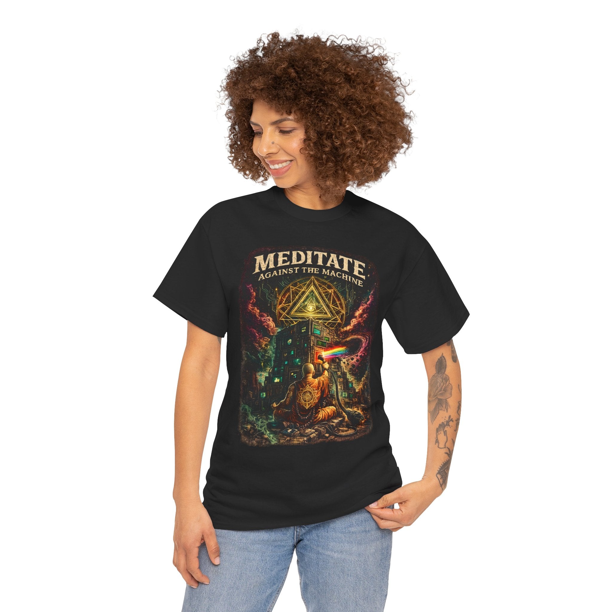 Meditate Against the Machine Tee