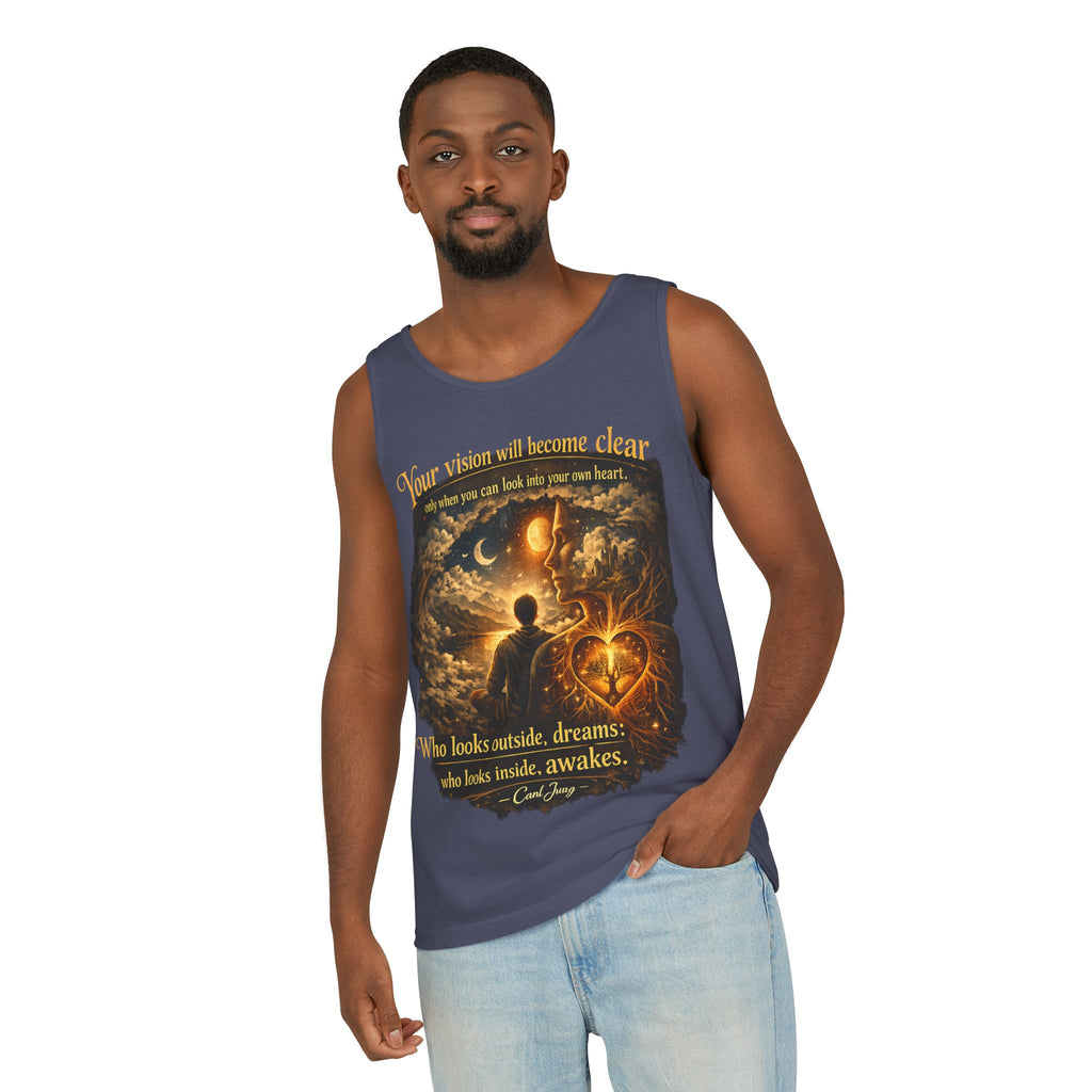 Carl Jung Spiritual Awareness Tank Top — Jungian Psychology Quote Tee