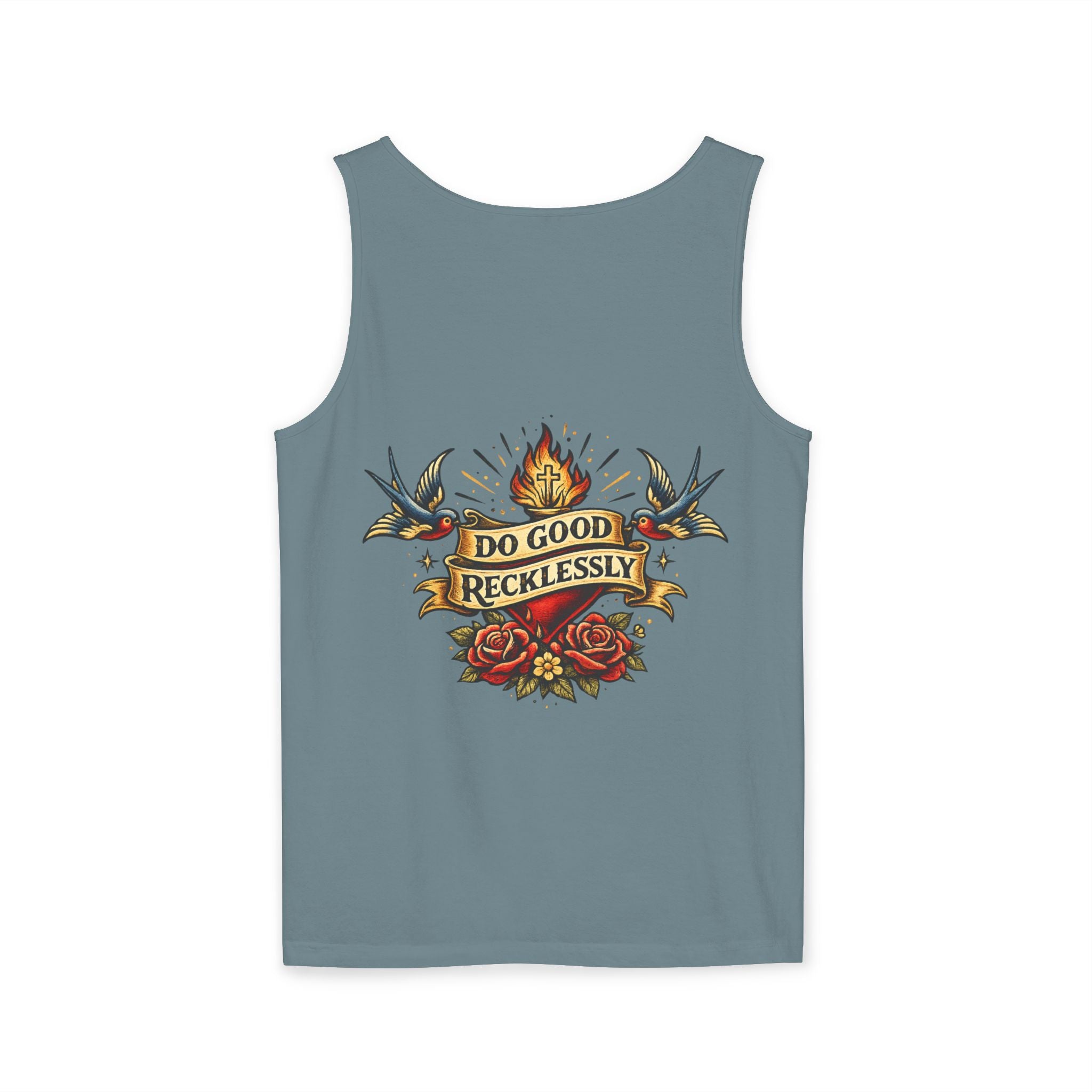 Do Good Recklessly Back Print Tank Top