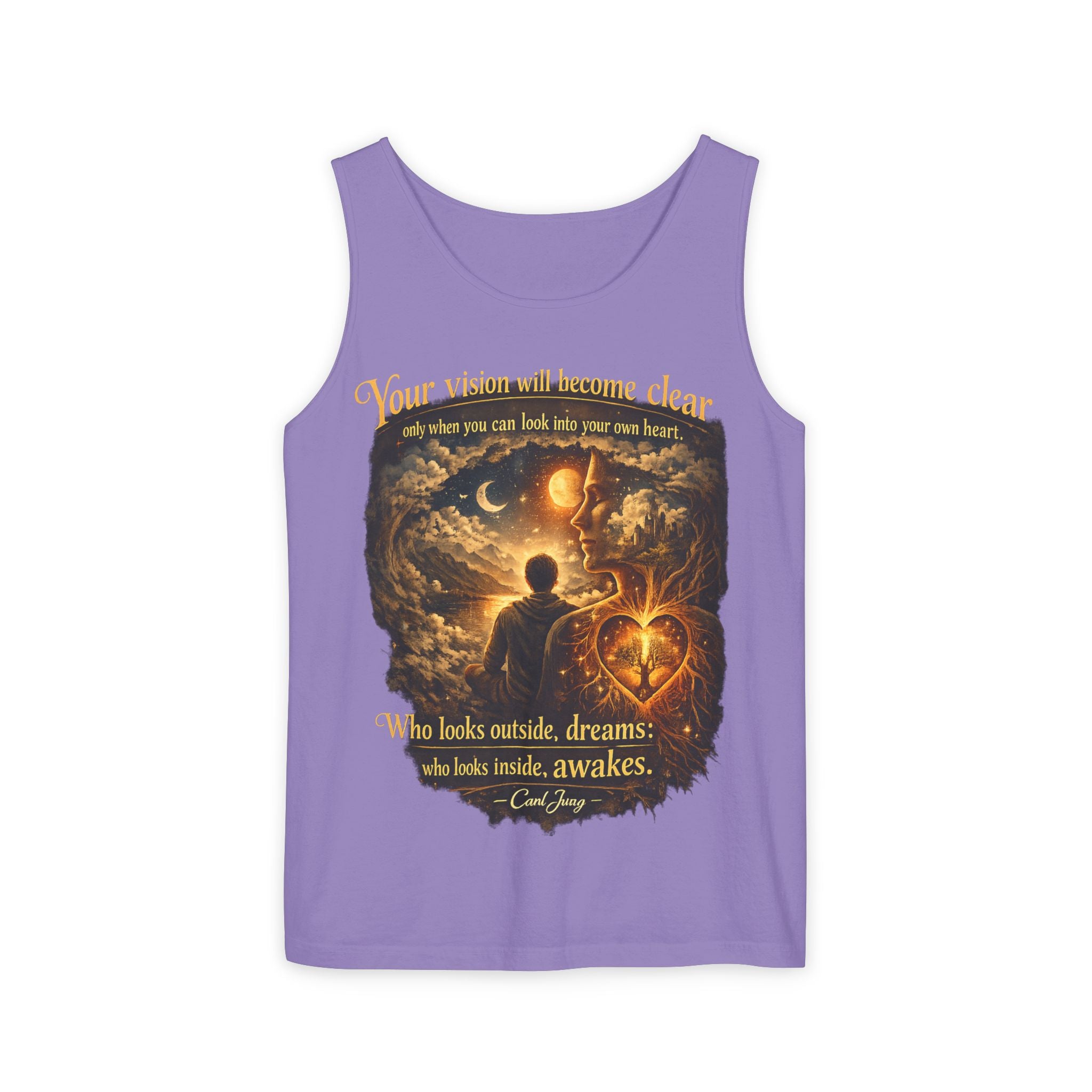 Carl Jung Spiritual Awareness Tank Top — Jungian Psychology Quote Tee