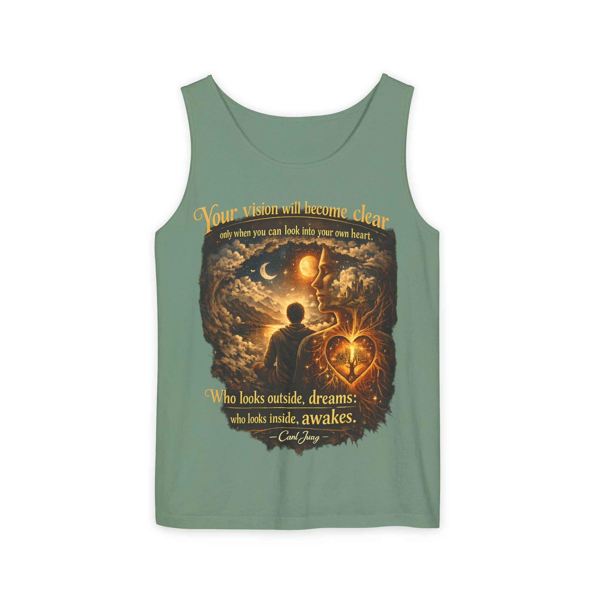Carl Jung Spiritual Awareness Tank Top — Jungian Psychology Quote Tee
