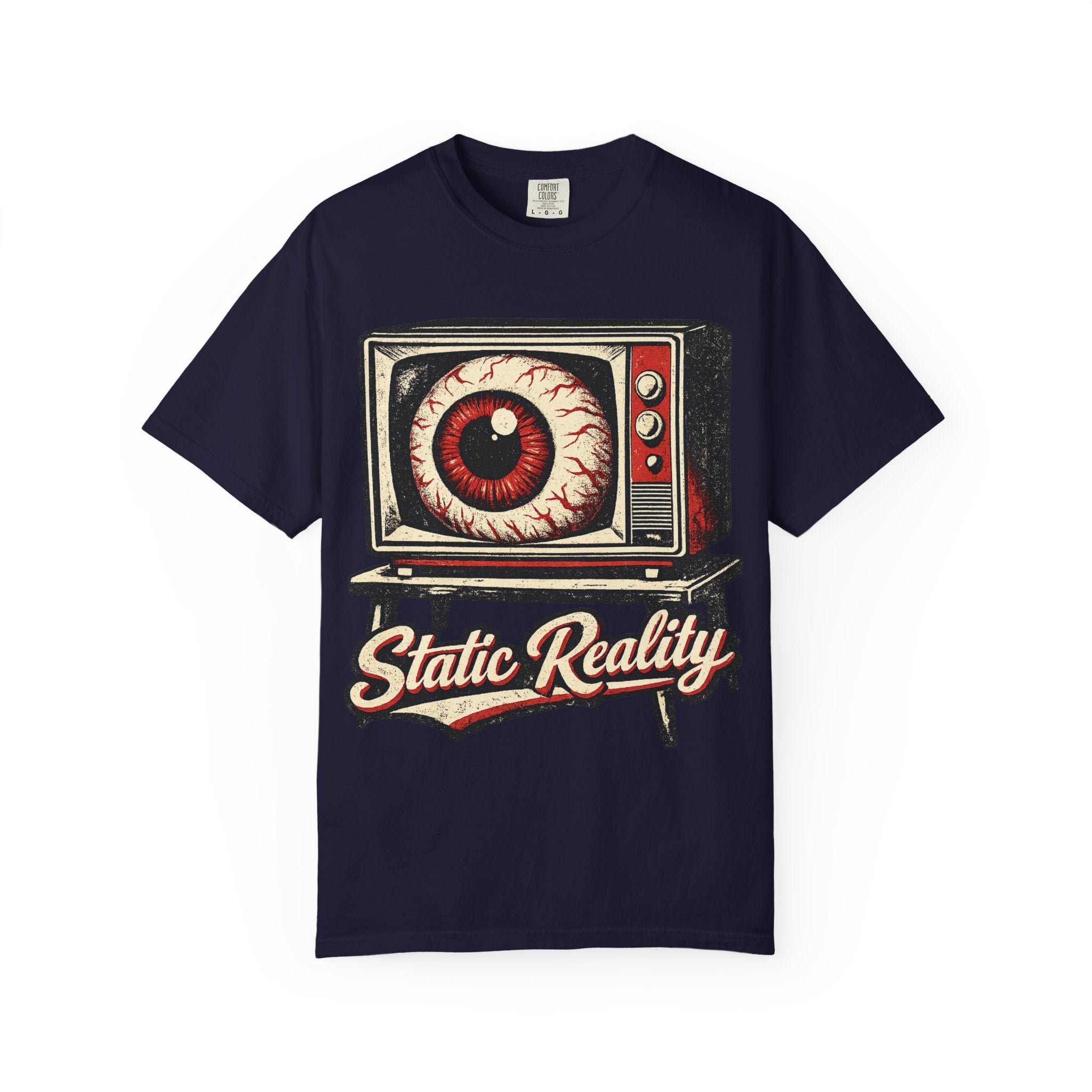 Static Reality Retro TV Eye Graphic Tee