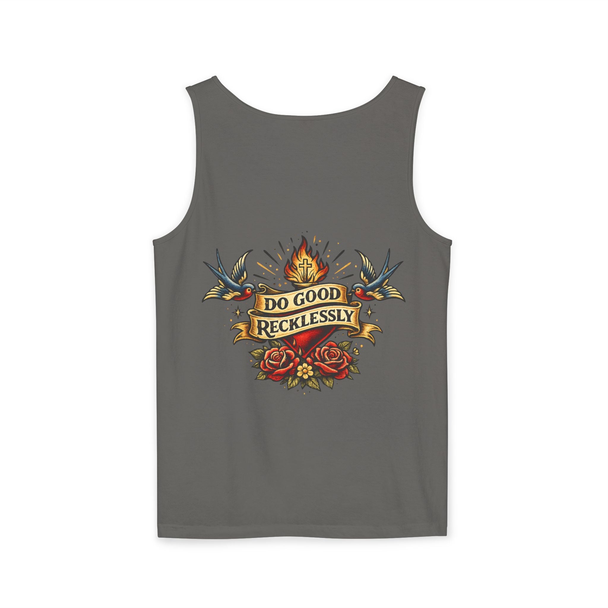 Do Good Recklessly Back Print Tank Top