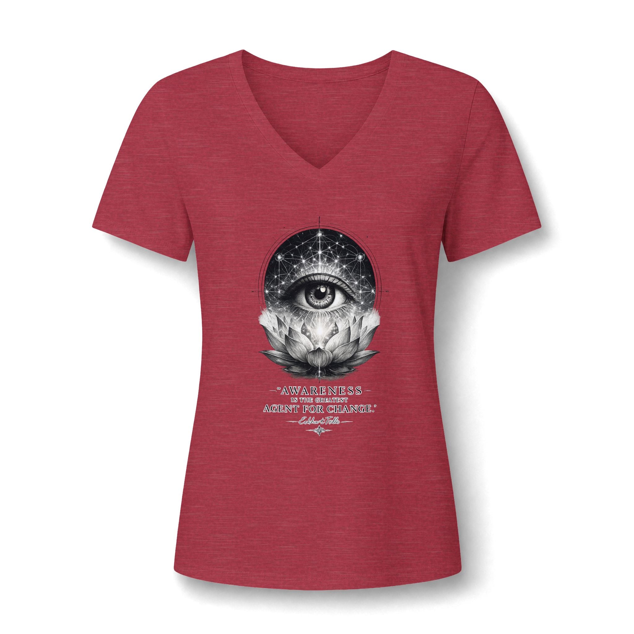Awareness Is the Greatest Agent for Change Women's V-Neck T-Shirt