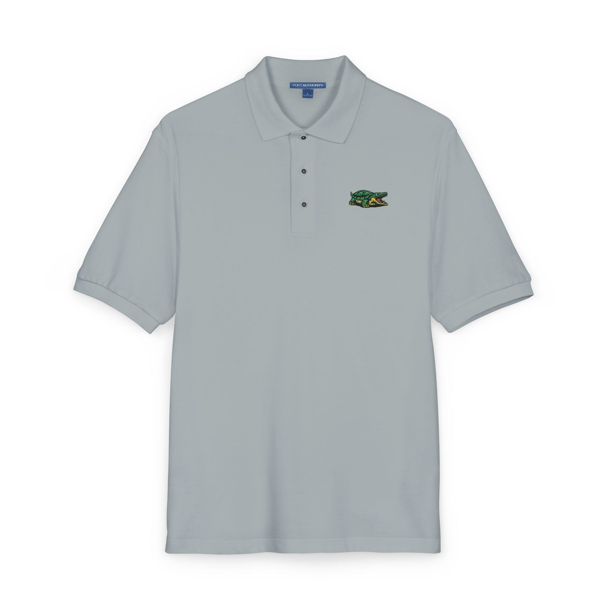 Lacoste Parody Embroidered Polo Shirt — Funny Croc Twist
