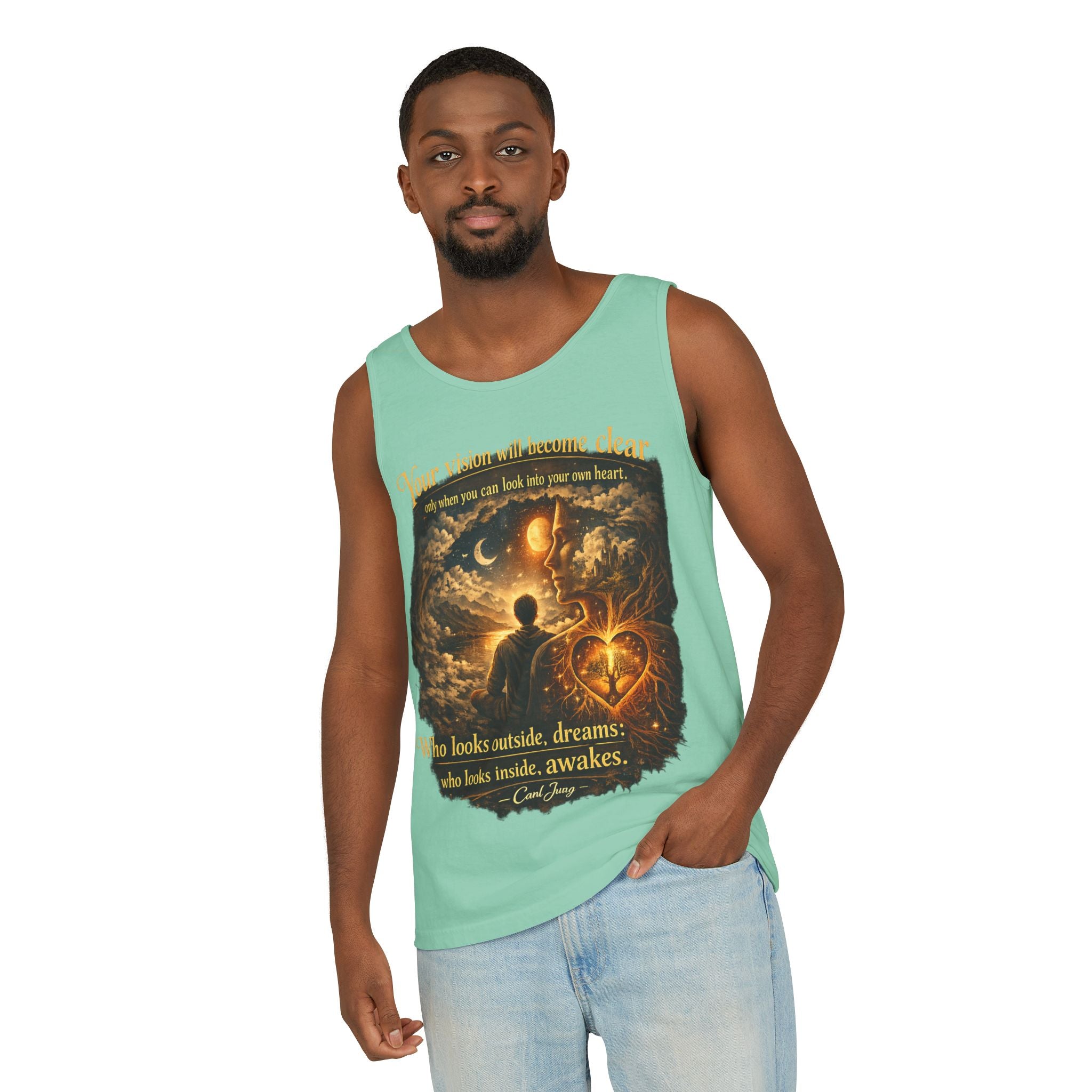 Carl Jung Spiritual Awareness Tank Top — Jungian Psychology Quote Tee