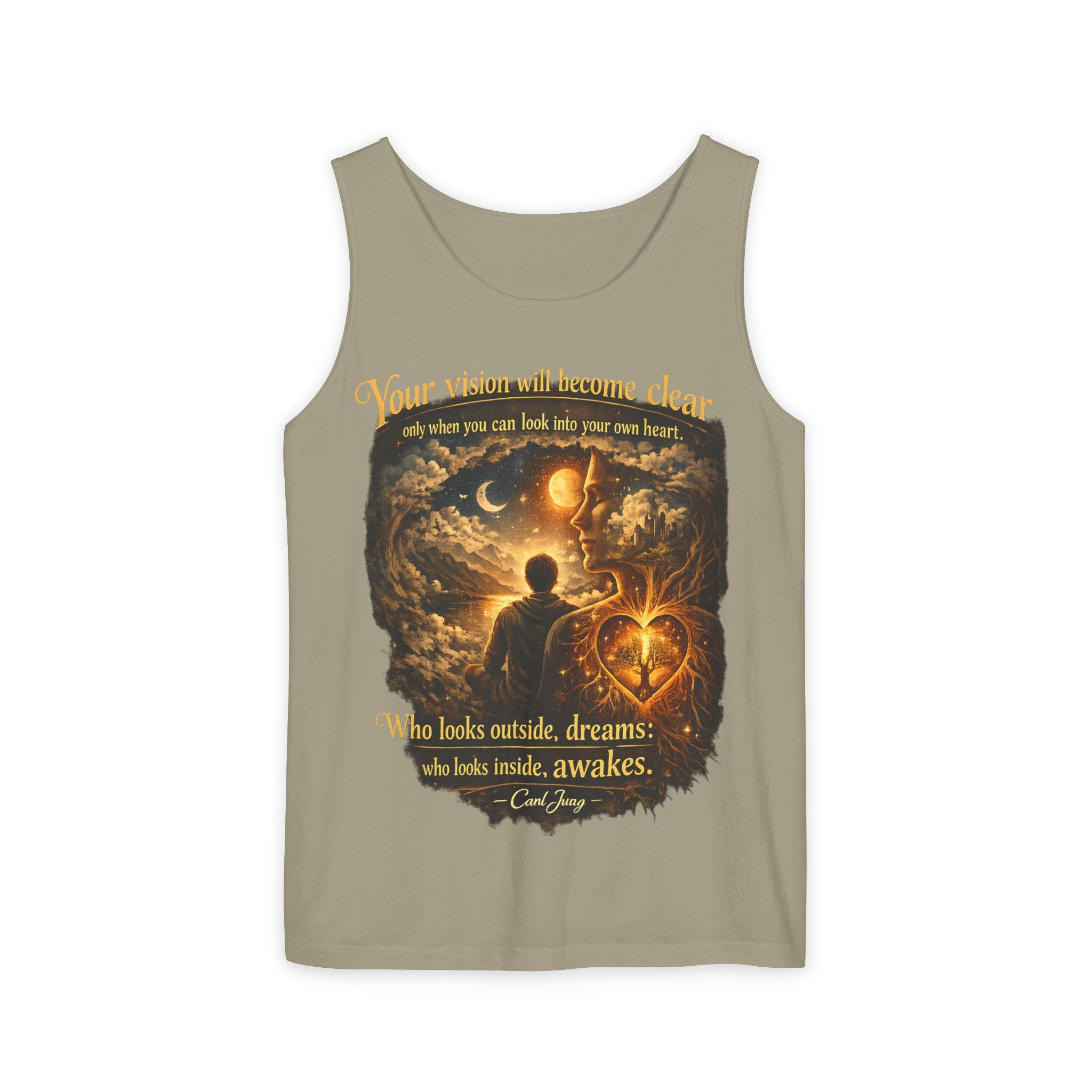 Carl Jung Spiritual Awareness Tank Top — Jungian Psychology Quote Tee