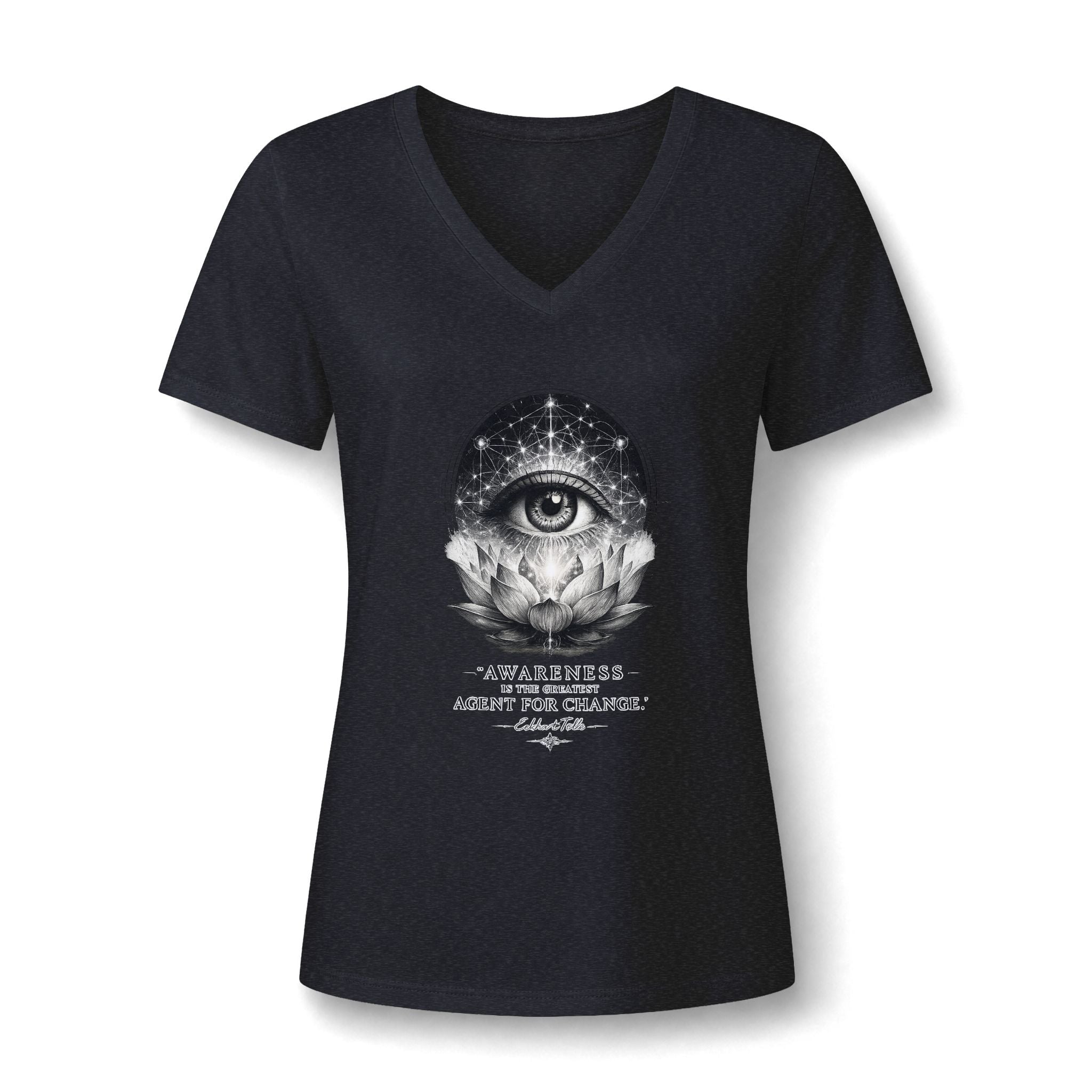 Awareness Is the Greatest Agent for Change Women's V-Neck T-Shirt