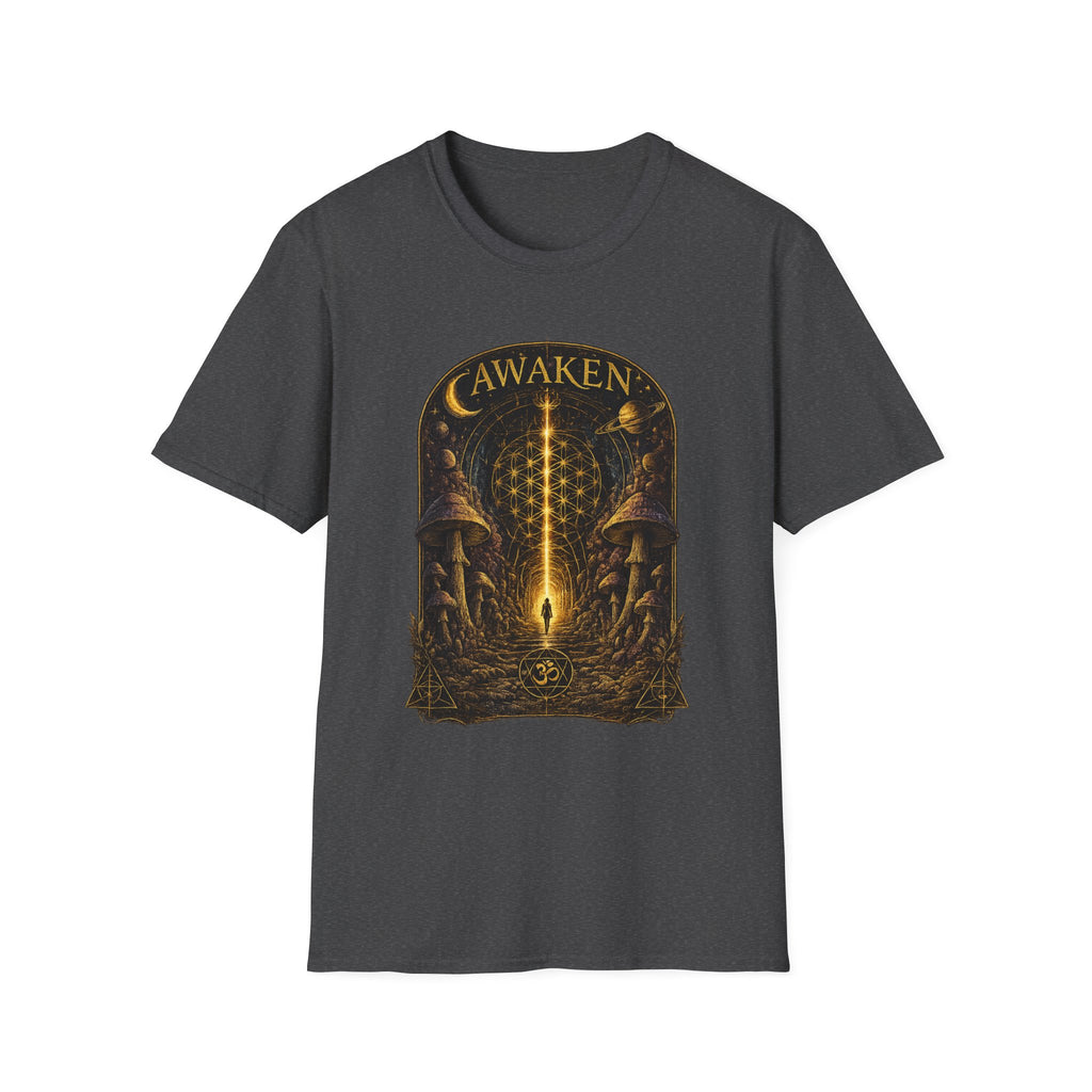 Awaken Sacred Geometry Mushroom Tee