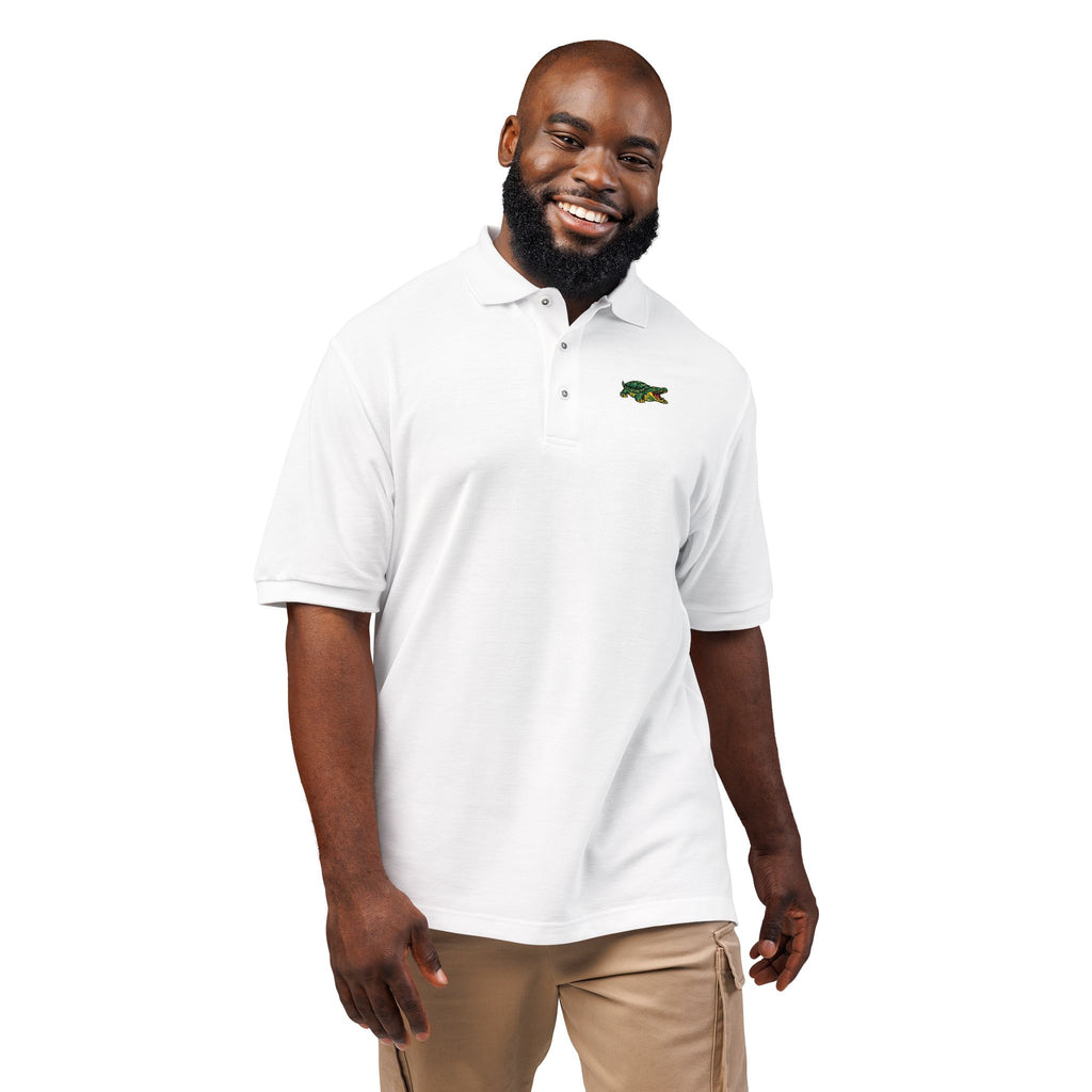 Croc Twist Embroidered Polo