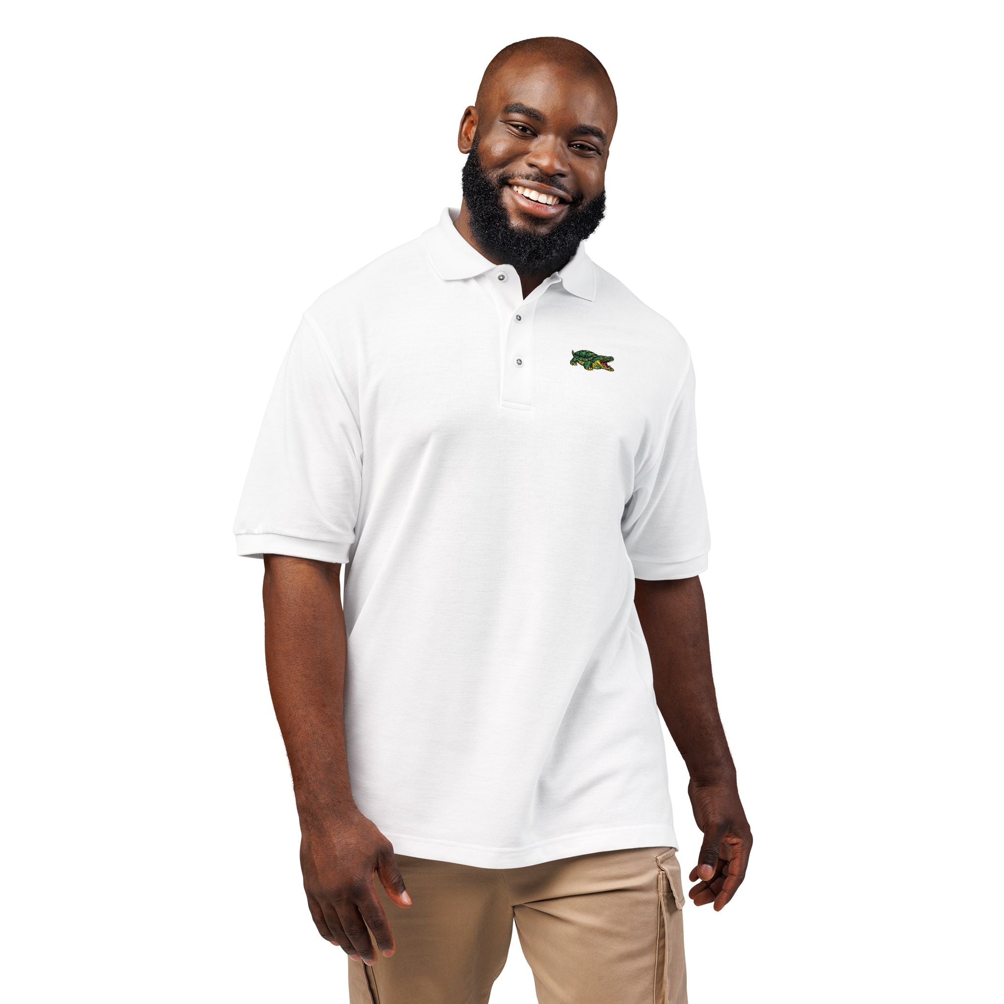 Croc Twist Embroidered Polo