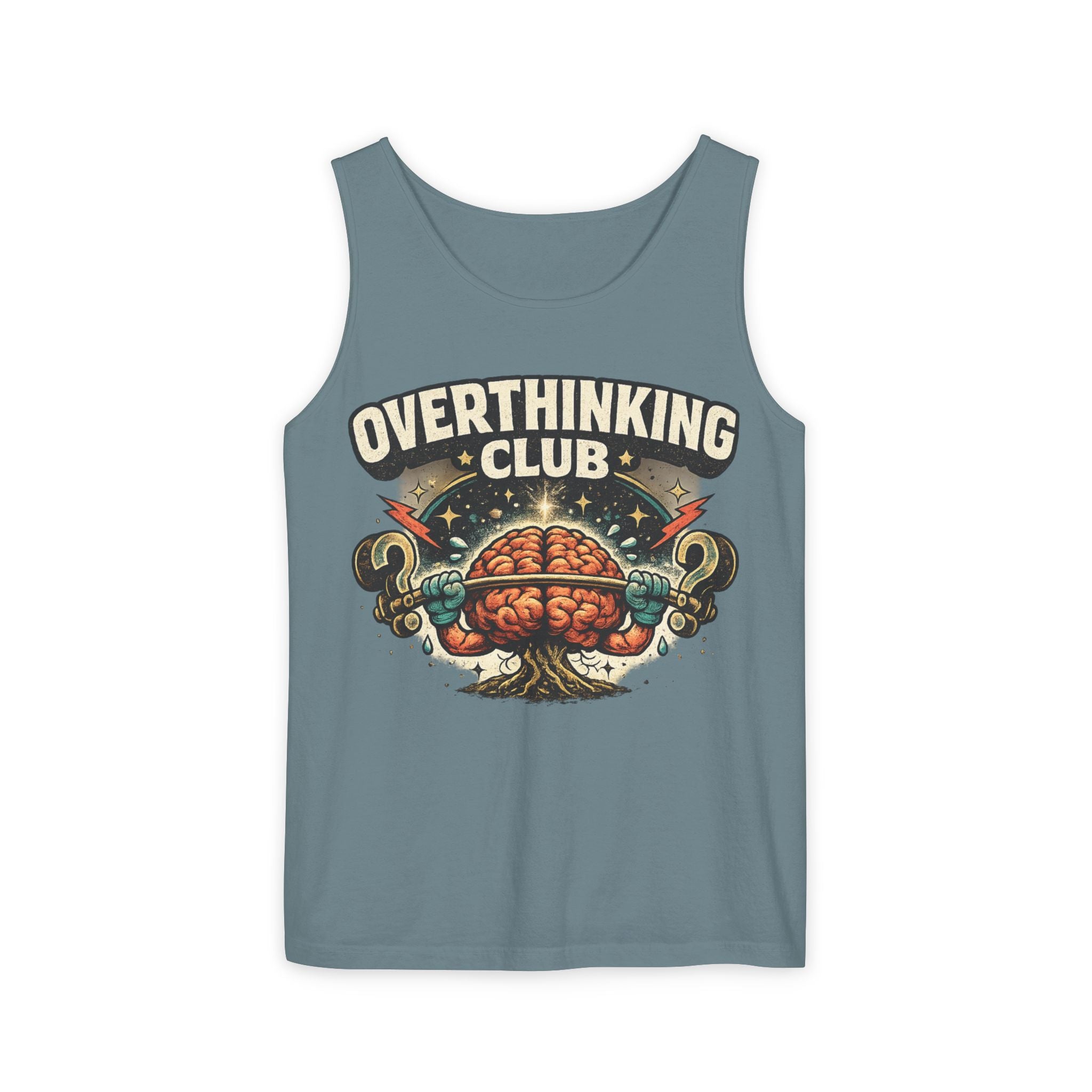 Overthinking Club Unisex Tank Top | Funny Overthinker Graphic Tank | Graphic Nature