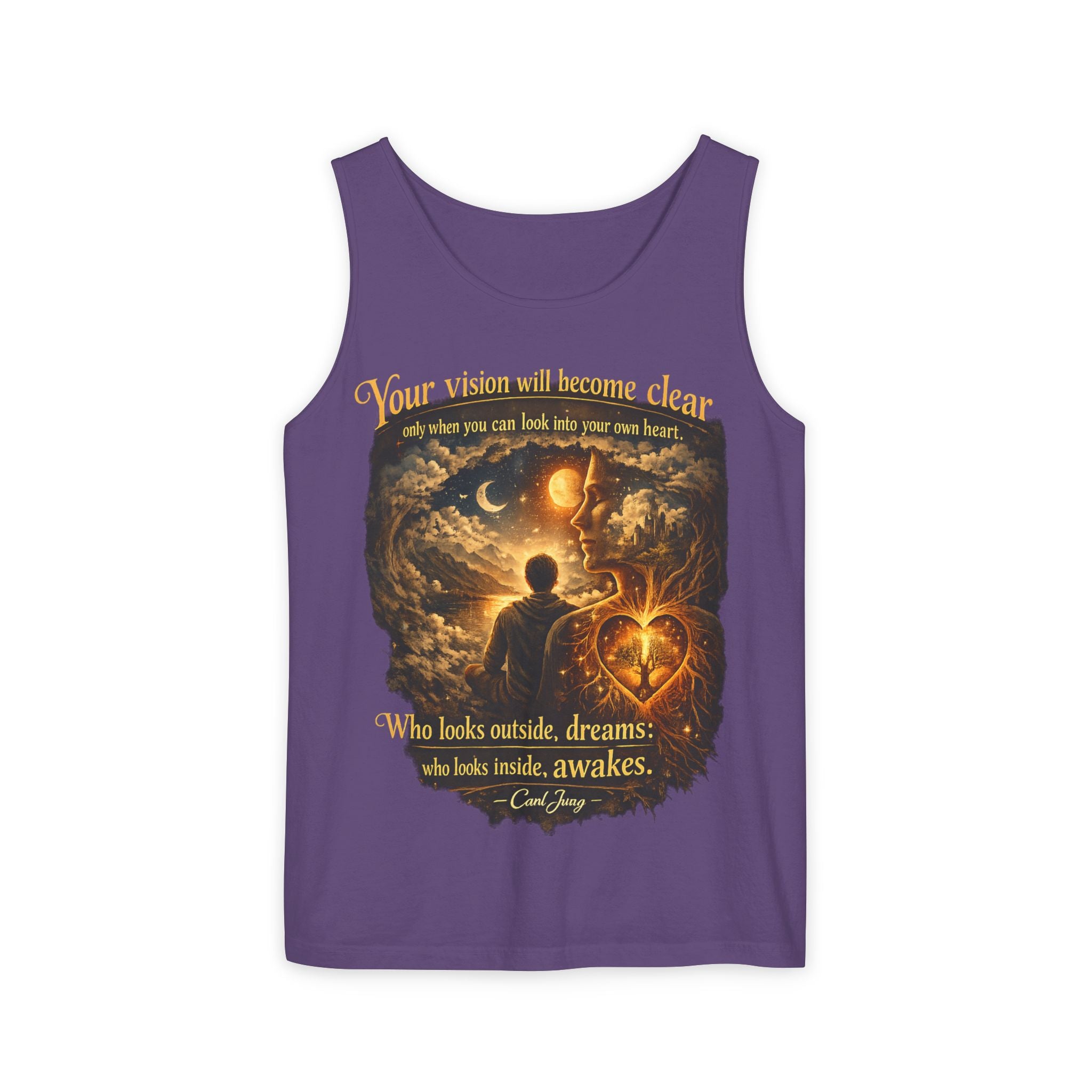 Carl Jung Spiritual Awareness Tank Top — Jungian Psychology Quote Tee