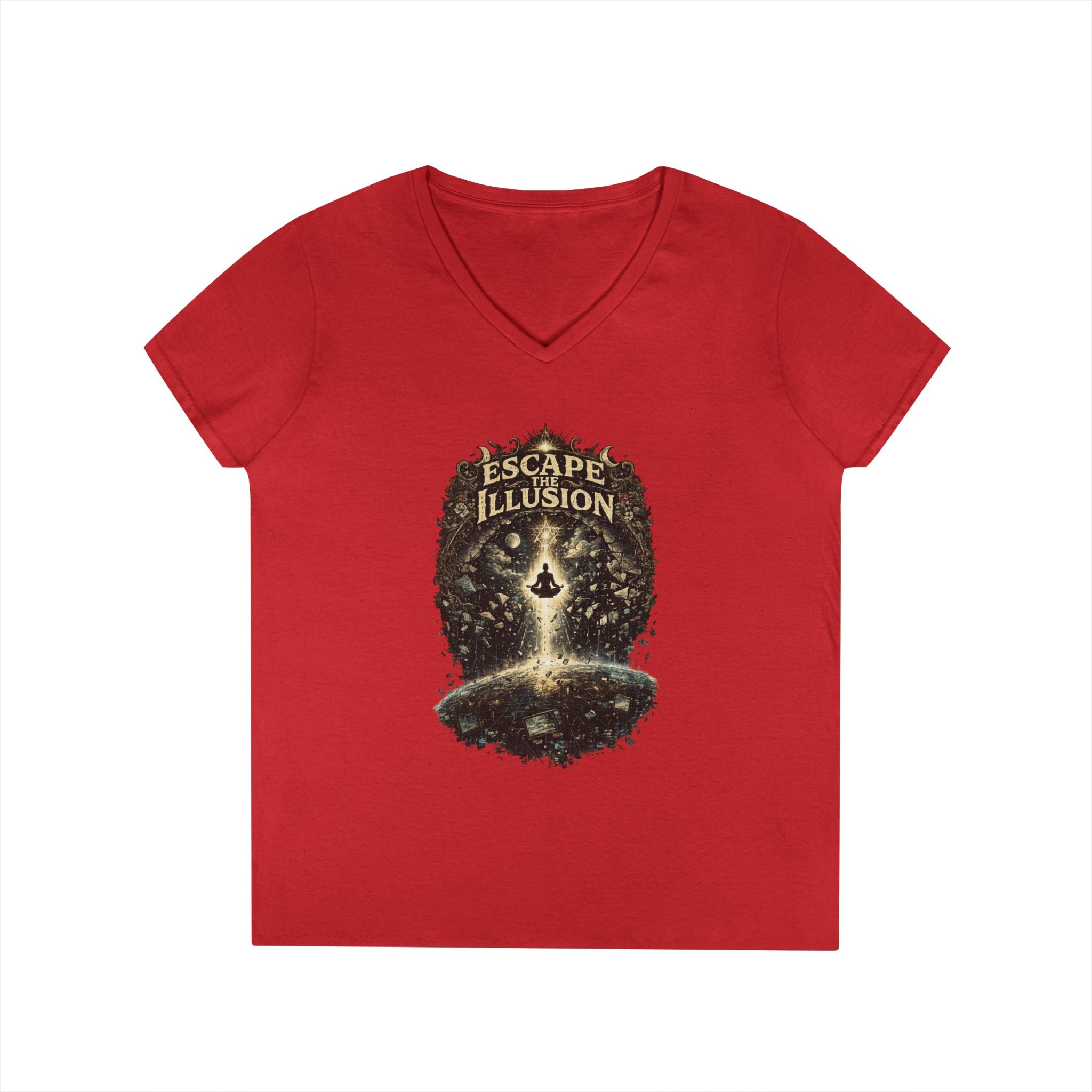 Escape the Illusion Women's V-Neck T-Shirt