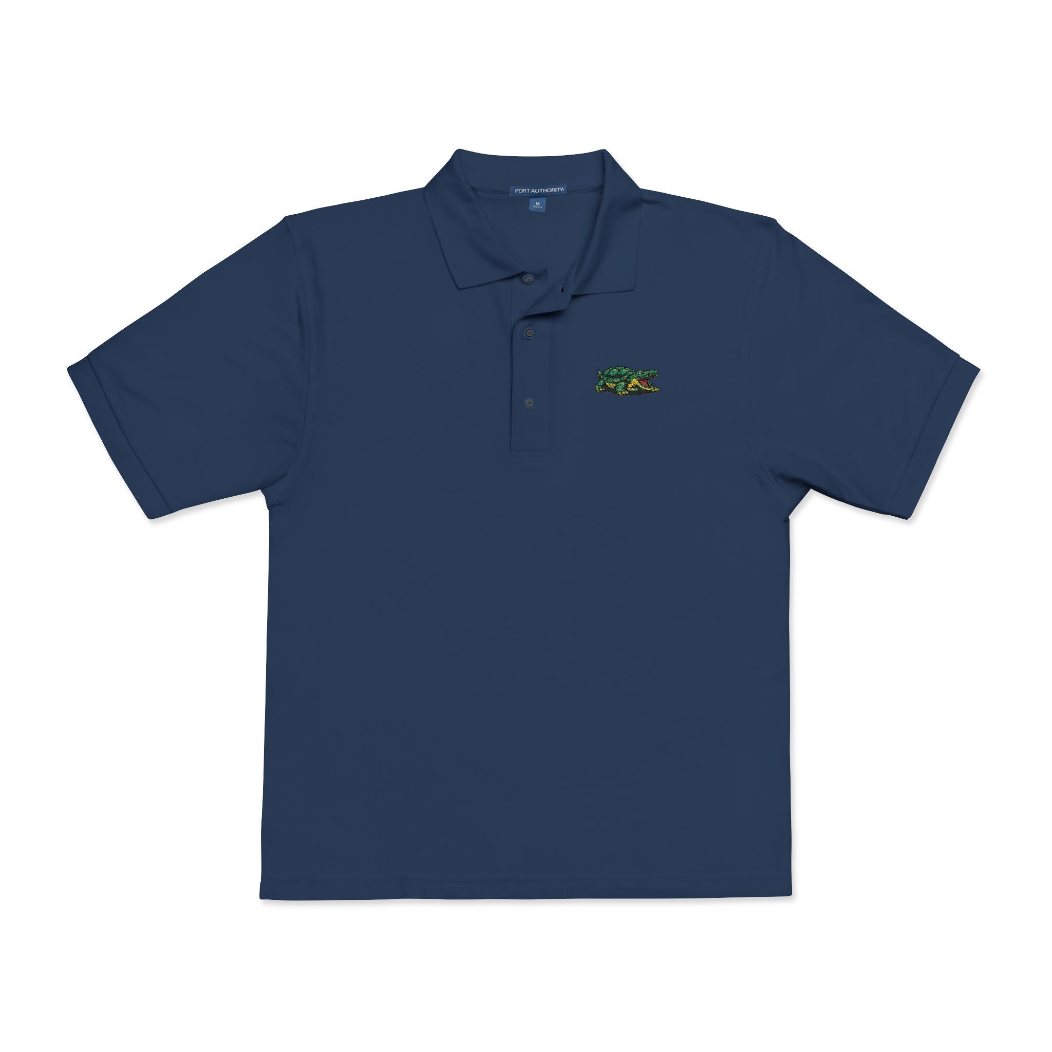 Lacoste Parody Embroidered Polo Shirt — Funny Croc Twist