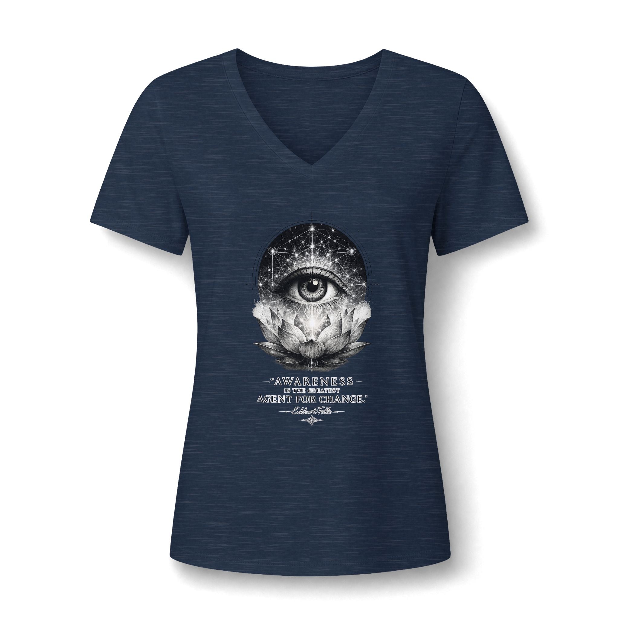 Awareness Is the Greatest Agent for Change Women's V-Neck T-Shirt