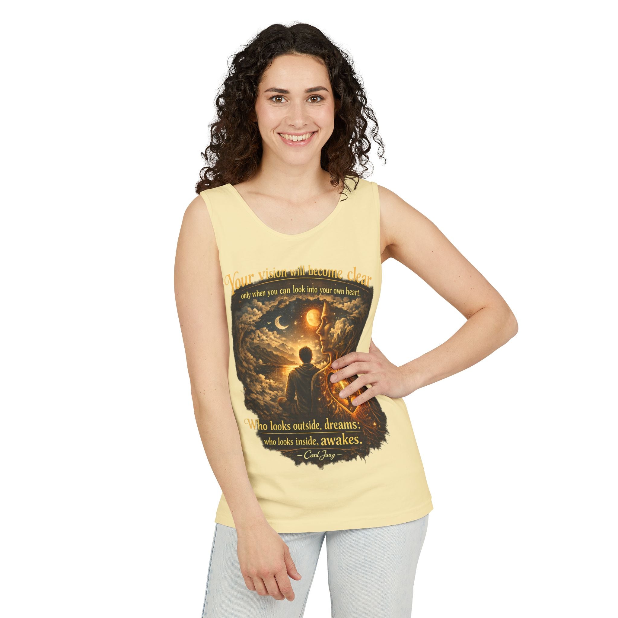 Carl Jung Spiritual Awareness Tank Top — Jungian Psychology Quote Tee