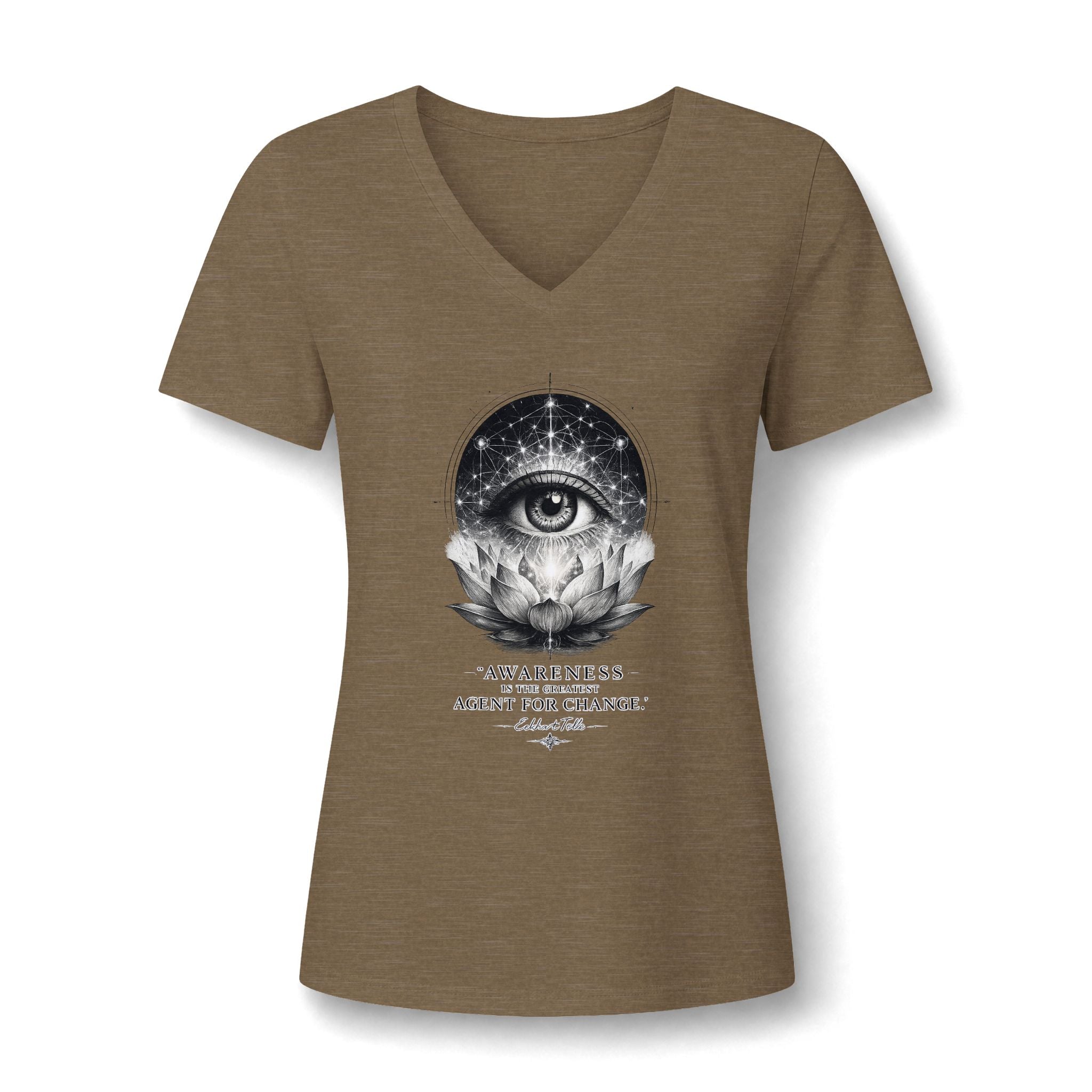 Awareness Is the Greatest Agent for Change Women's V-Neck T-Shirt