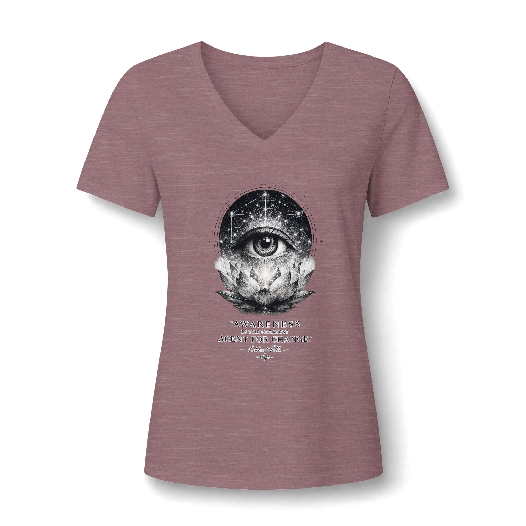 Awareness Is the Greatest Agent for Change Women's V-Neck T-Shirt