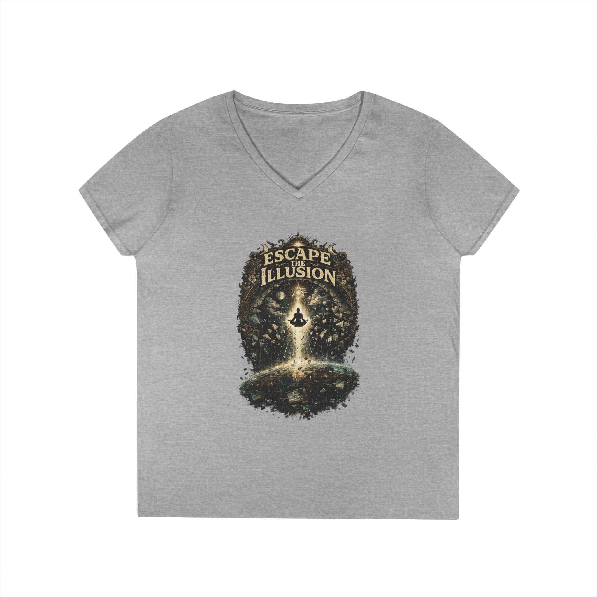 Escape the Illusion Women's V-Neck T-Shirt