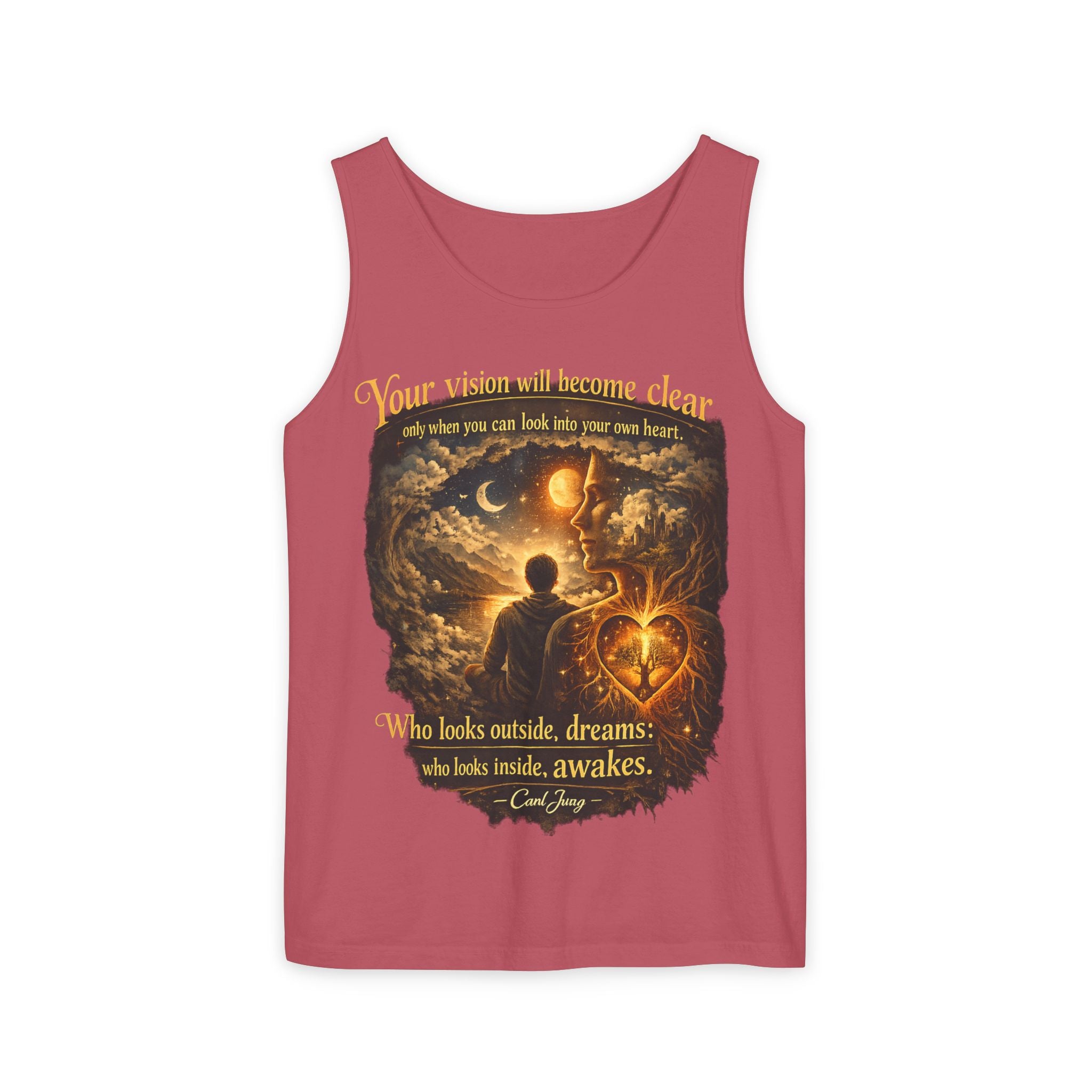 Carl Jung Spiritual Awareness Tank Top — Jungian Psychology Quote Tee